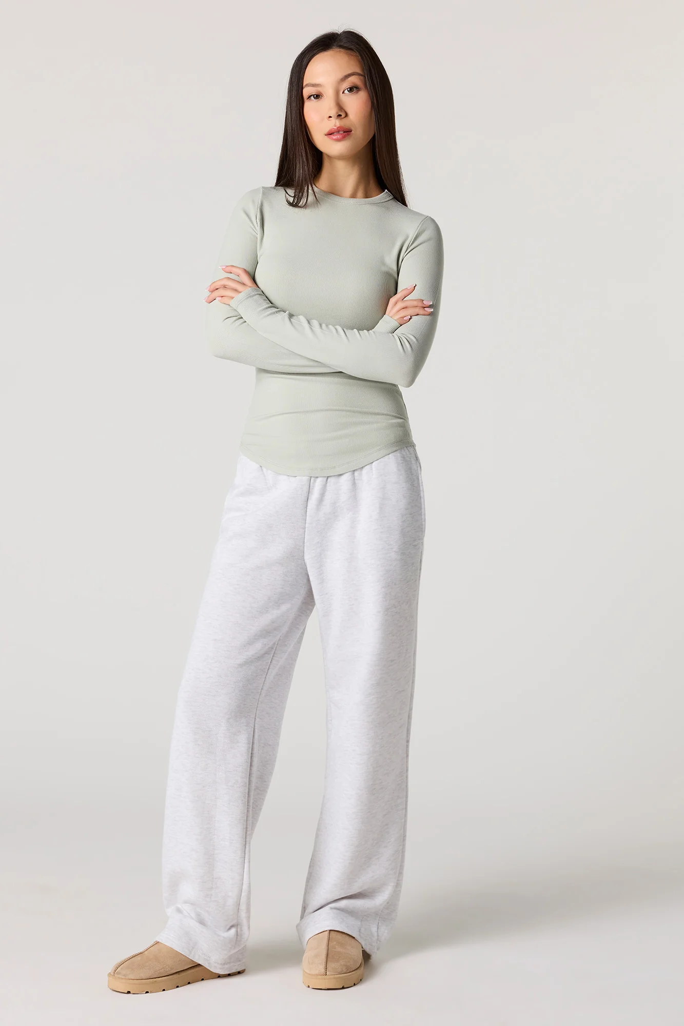 Ribbed Long Sleeve Top - Image 27