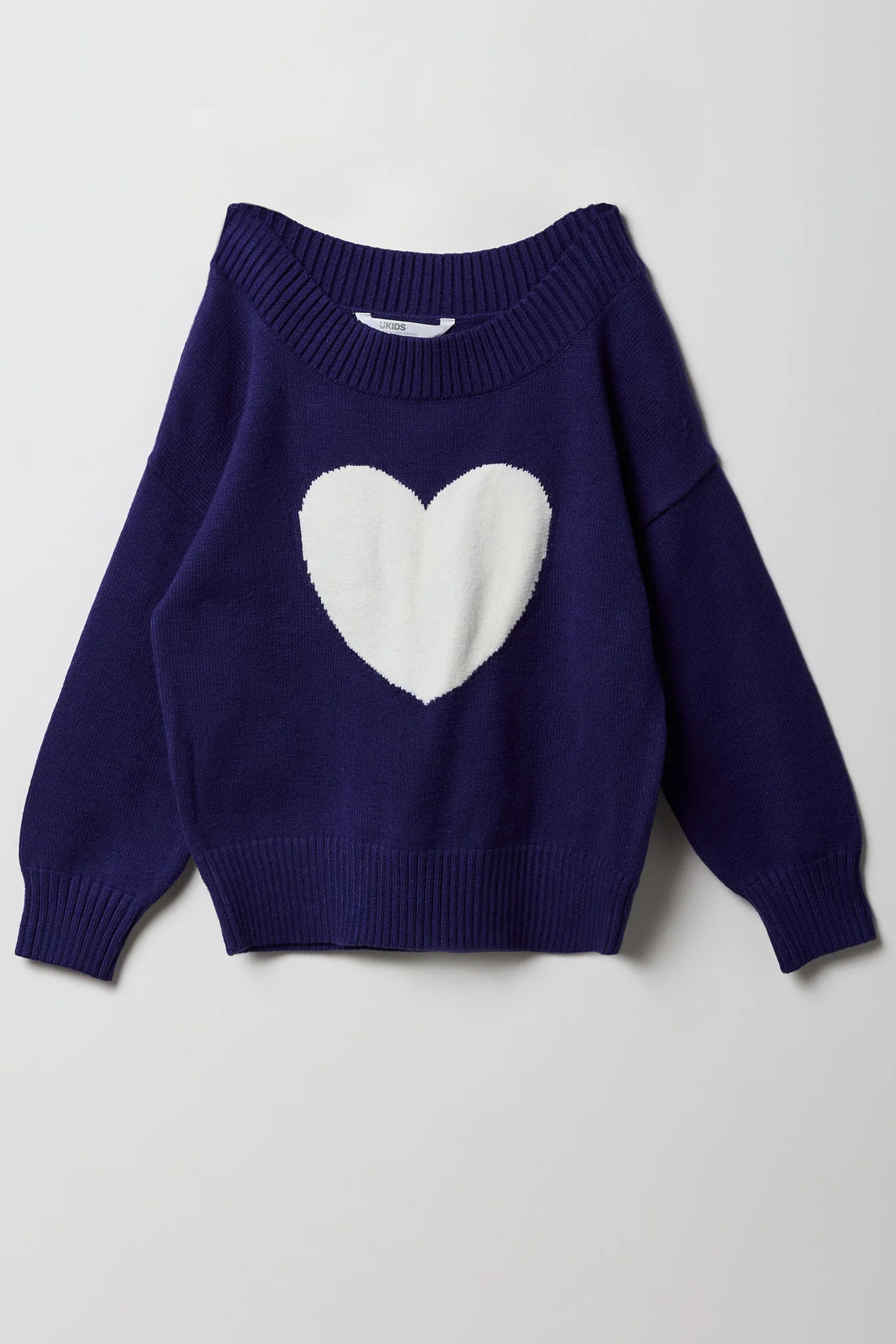 Girls Jacquard Knit Boat Neck Sweater - Image 5