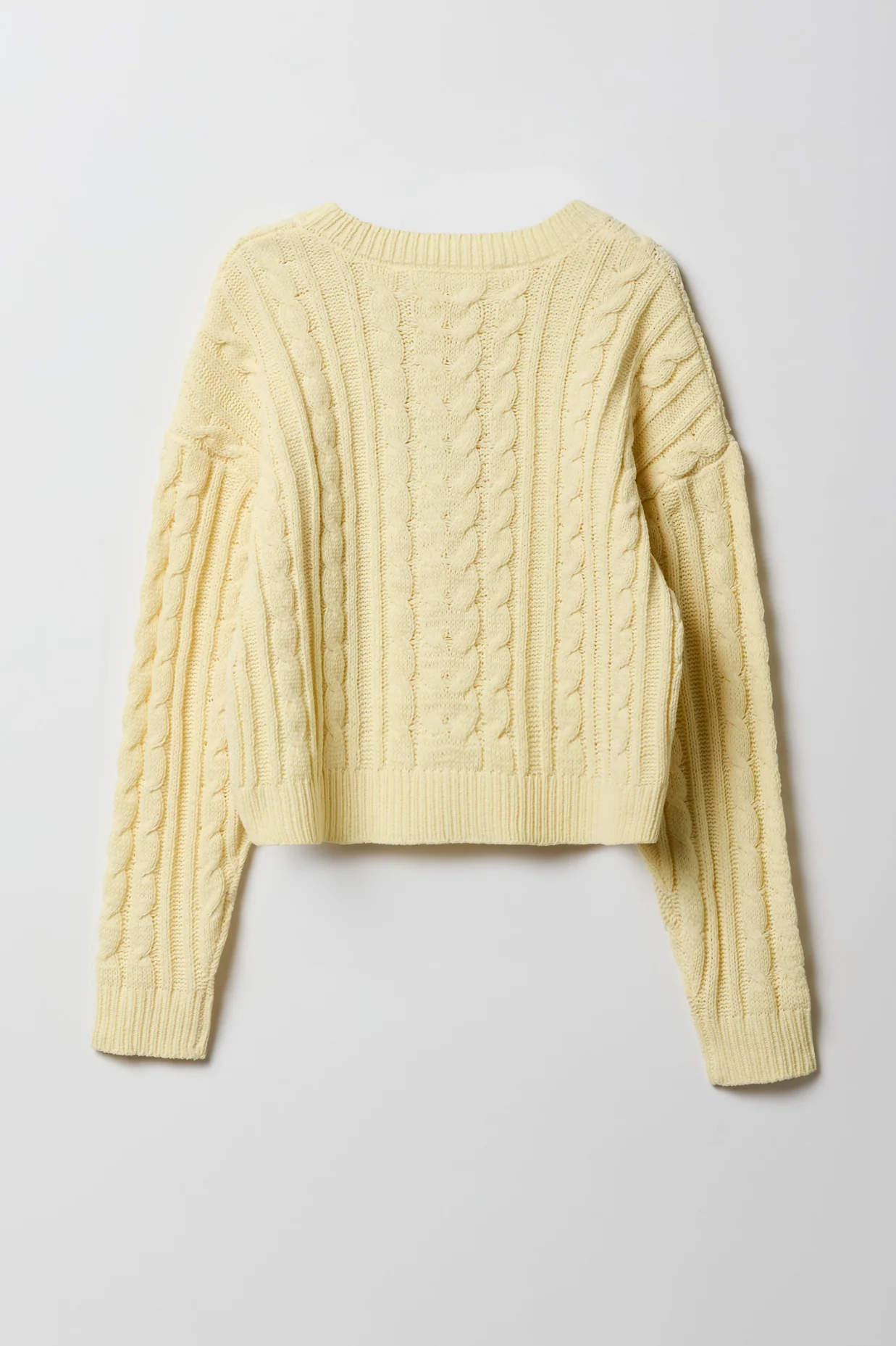 Girls Cable Knit Boxy Sweater - Image 6