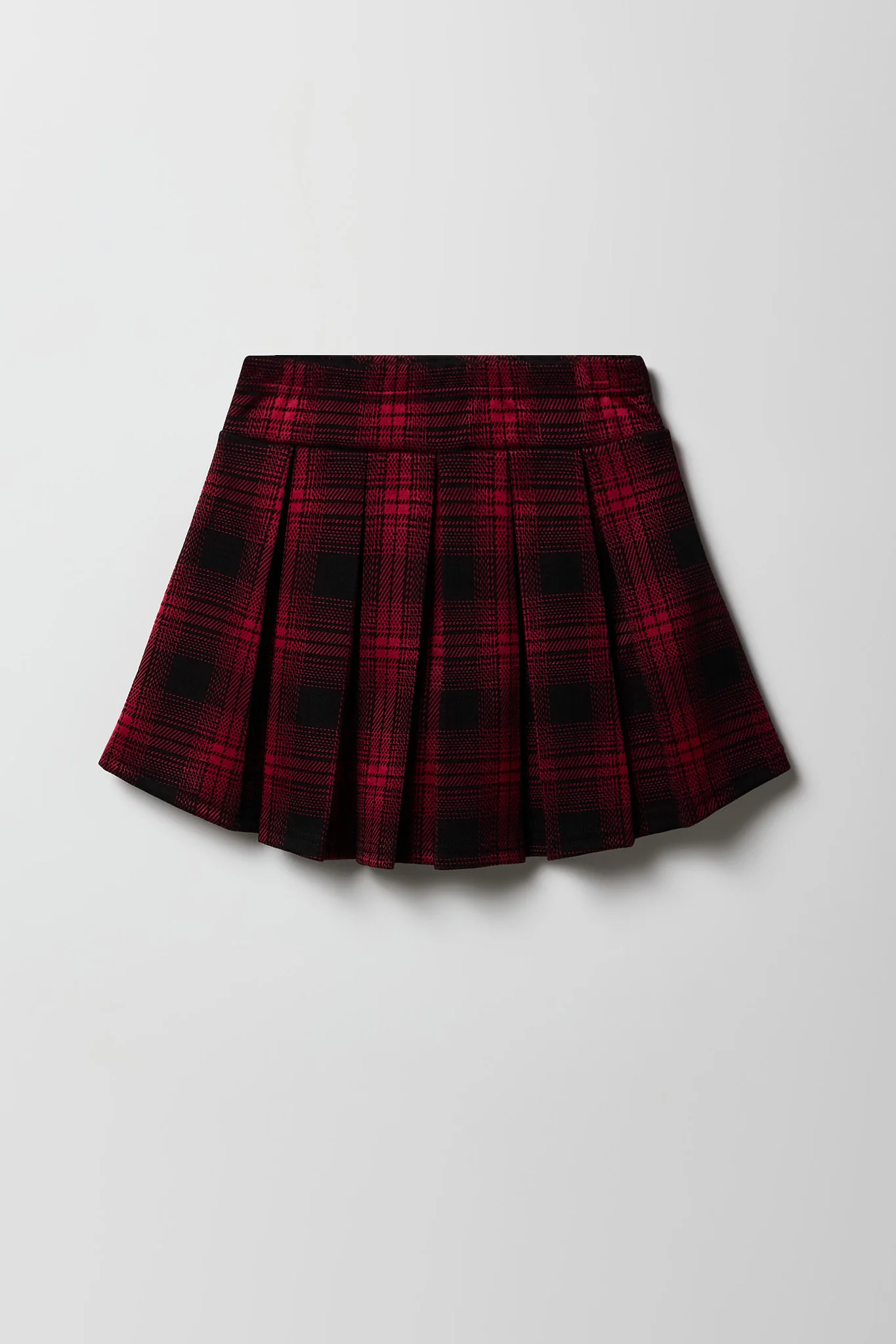Girls Graphic Long Sleeve Top & Plaid Skort Set - Image 10