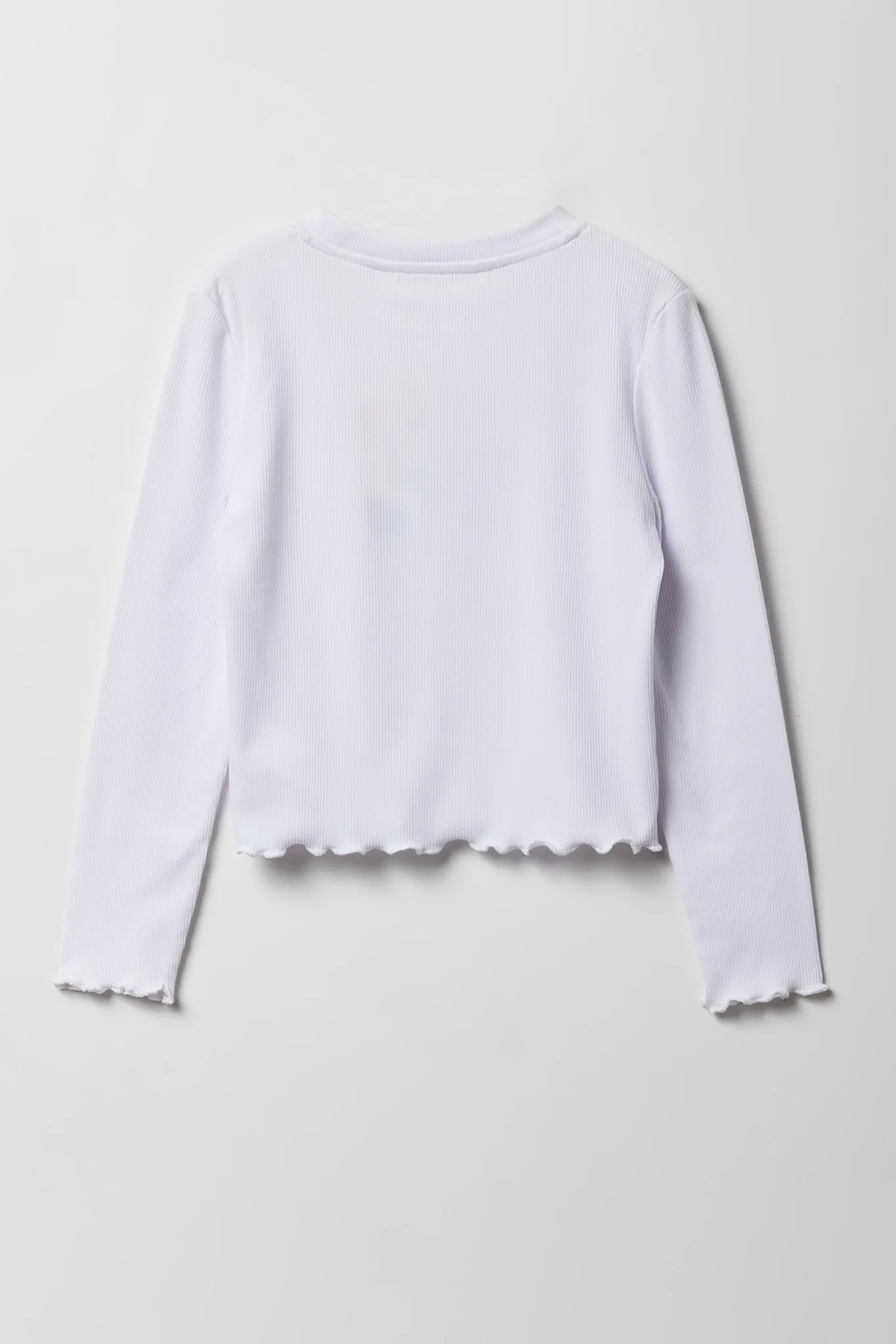 Girls Graphic Long Sleeve Top & Plaid Skort Set - Image 3