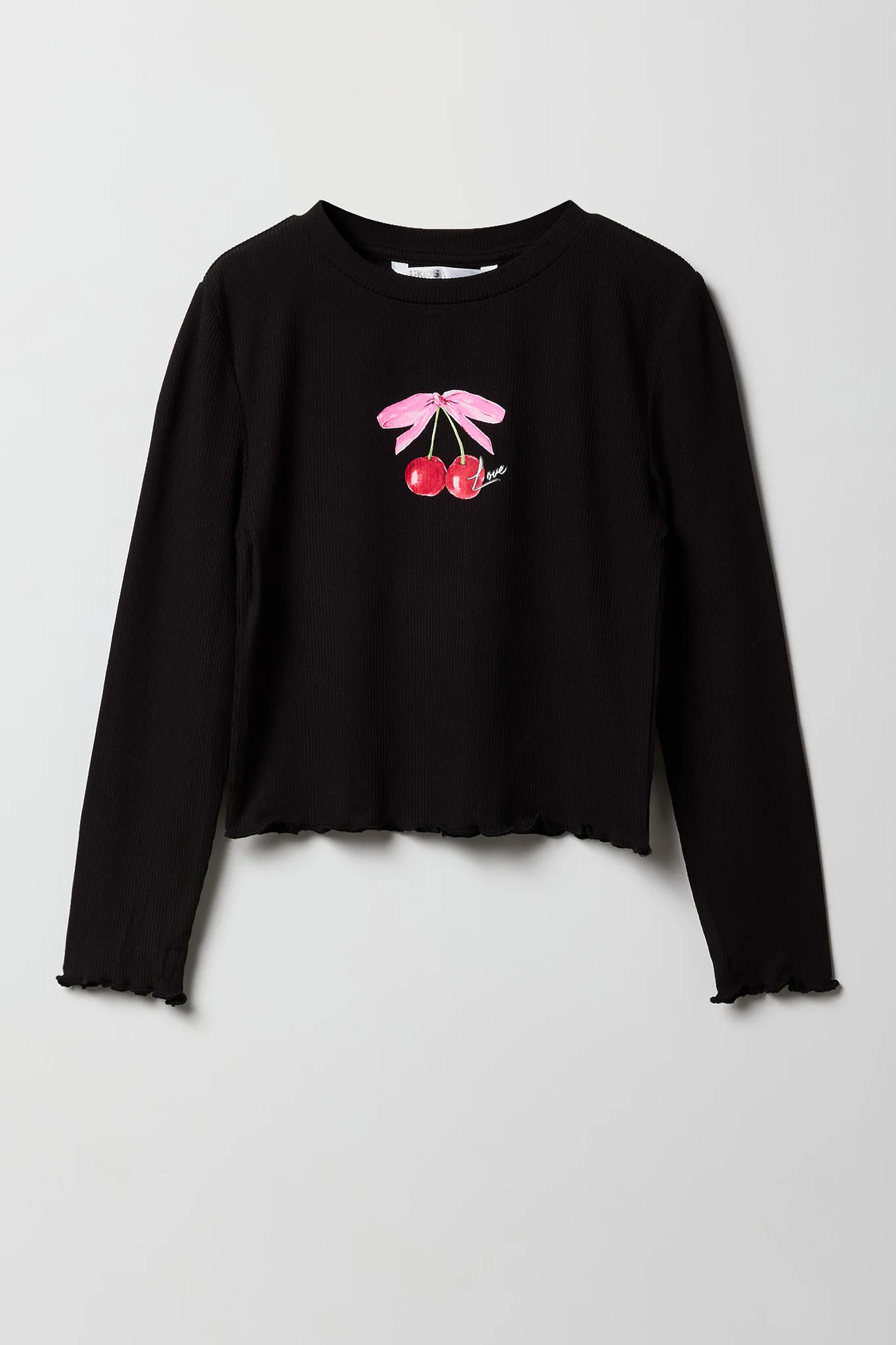 Girls Graphic Long Sleeve Top & Plaid Skort Set - Image 7