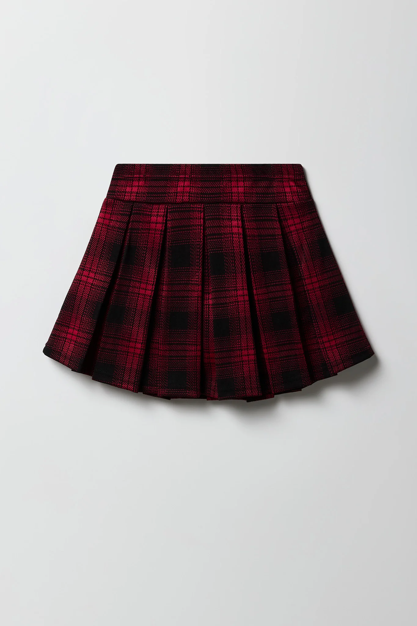 Girls Graphic Long Sleeve Top & Plaid Skort Set - Image 9