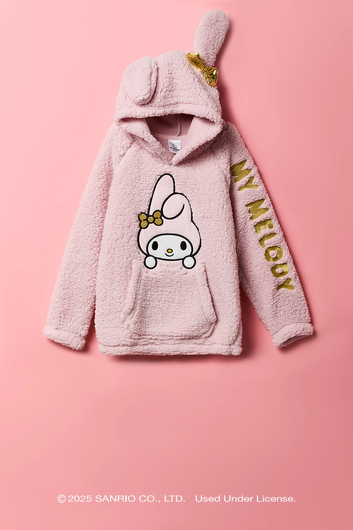 My Melody™ Girls Embroidered Sherpa 3D Hoodie