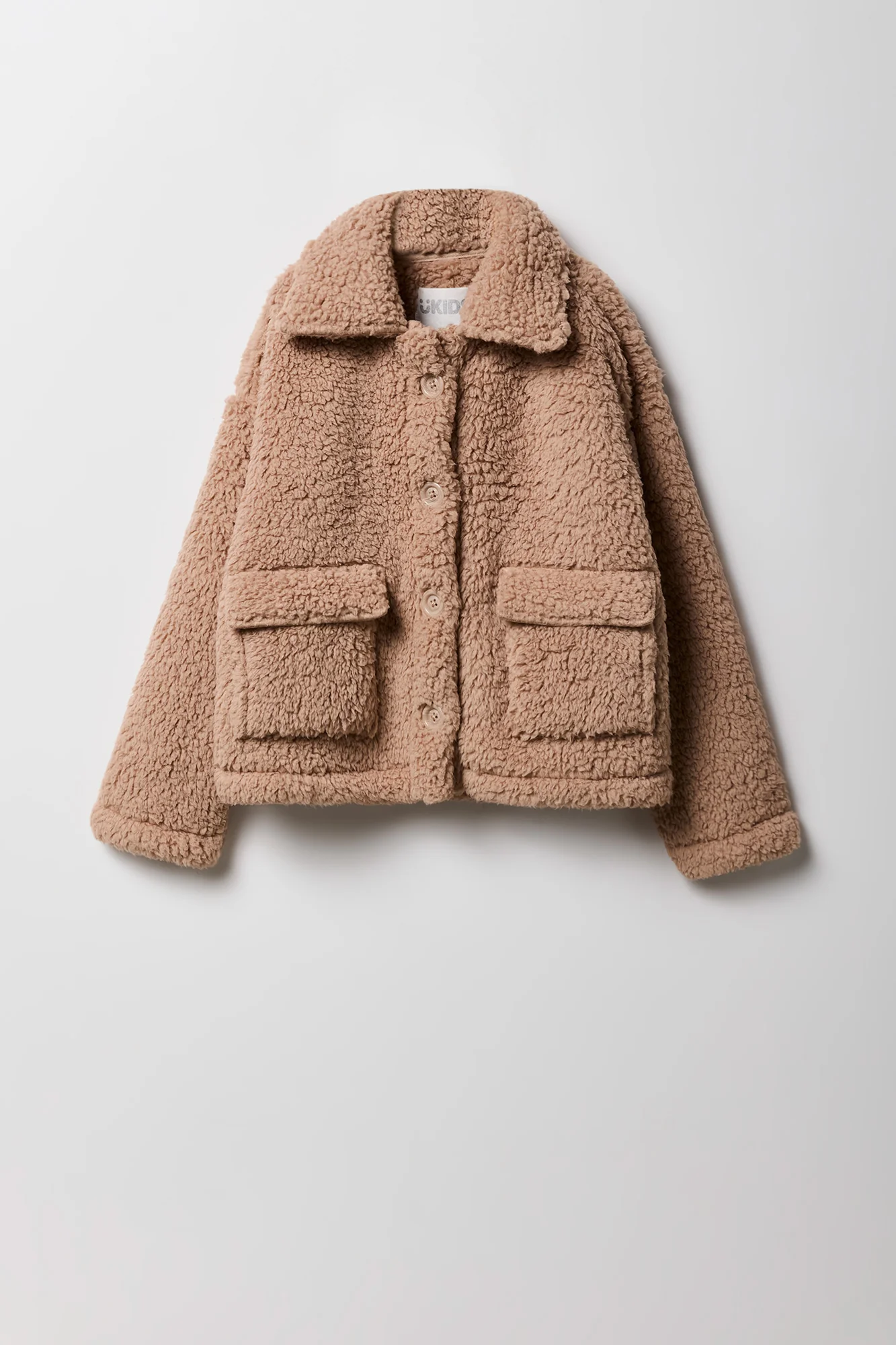 Girls Sherpa Teddy Jacket - Image 4