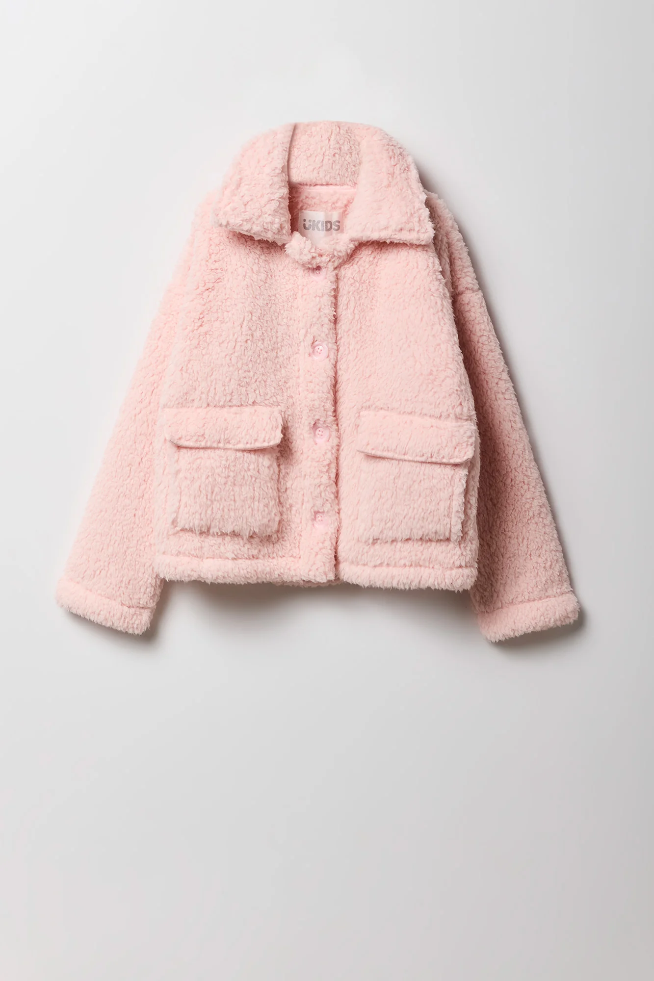 Girls Sherpa Teddy Jacket - Image 7
