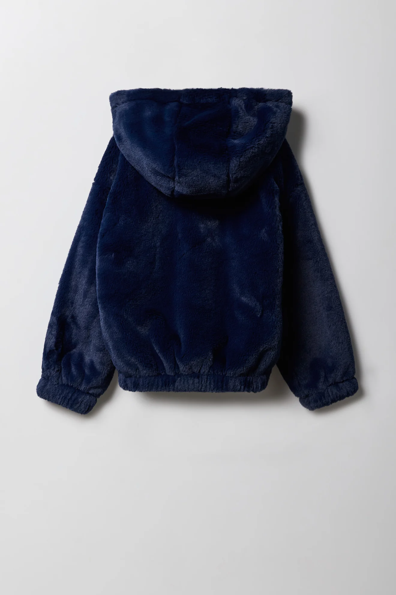 Girls Faux Fur Bomber Jacket - Image 2