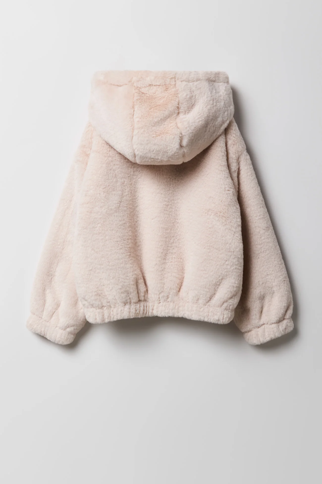 Girls Faux Fur Bomber Jacket - Image 6
