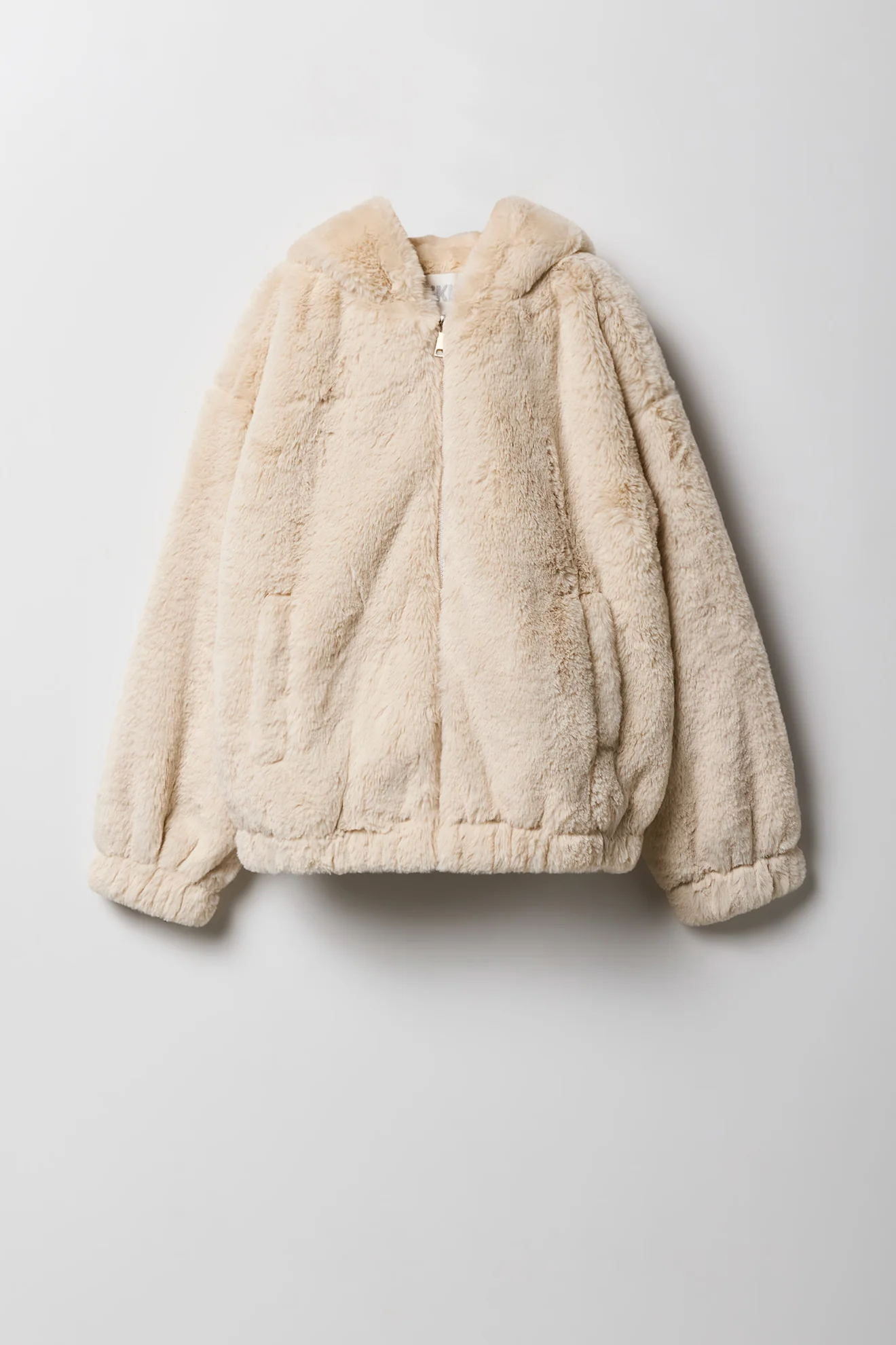 Girls Faux Fur Bomber Jacket - Image 7