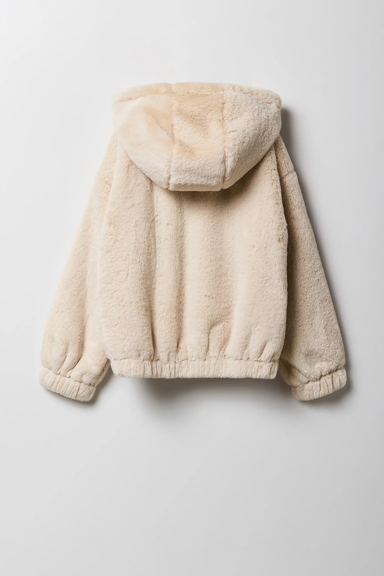 Girls Faux Fur Bomber Jacket - Image 8