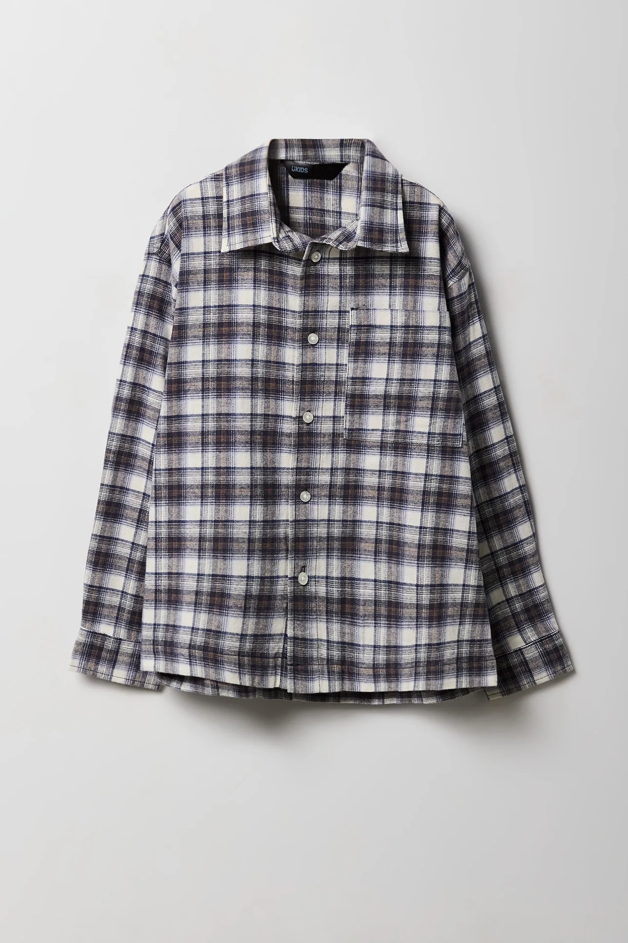 Boys Boxy Flannel Button-Up Top - Image 3