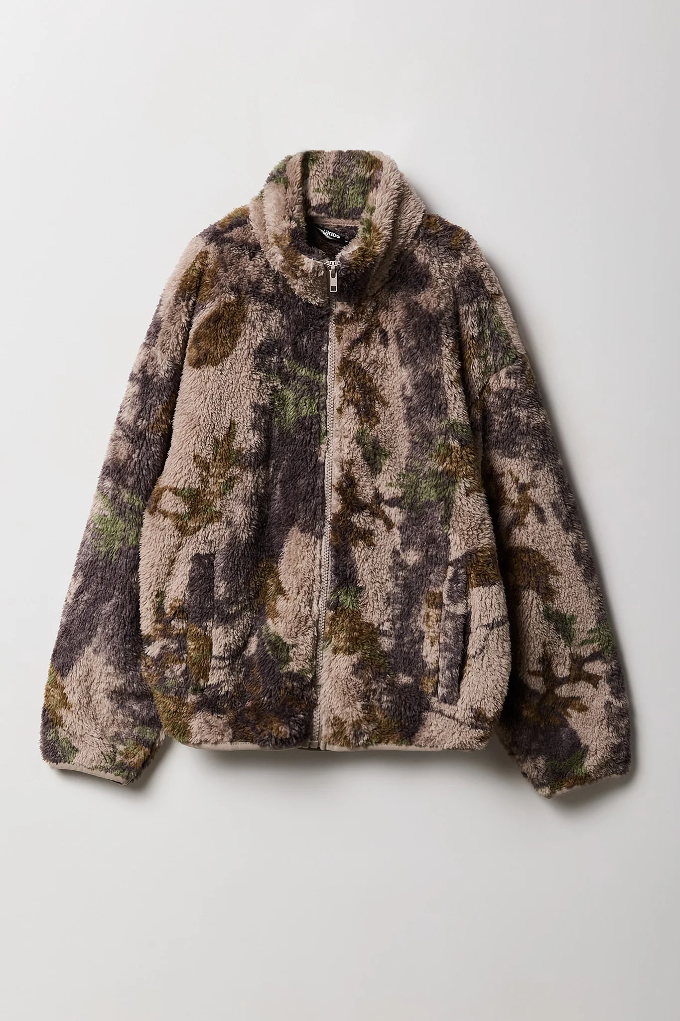 Kids Sherpa Camo Zip-Up Top - Image 2