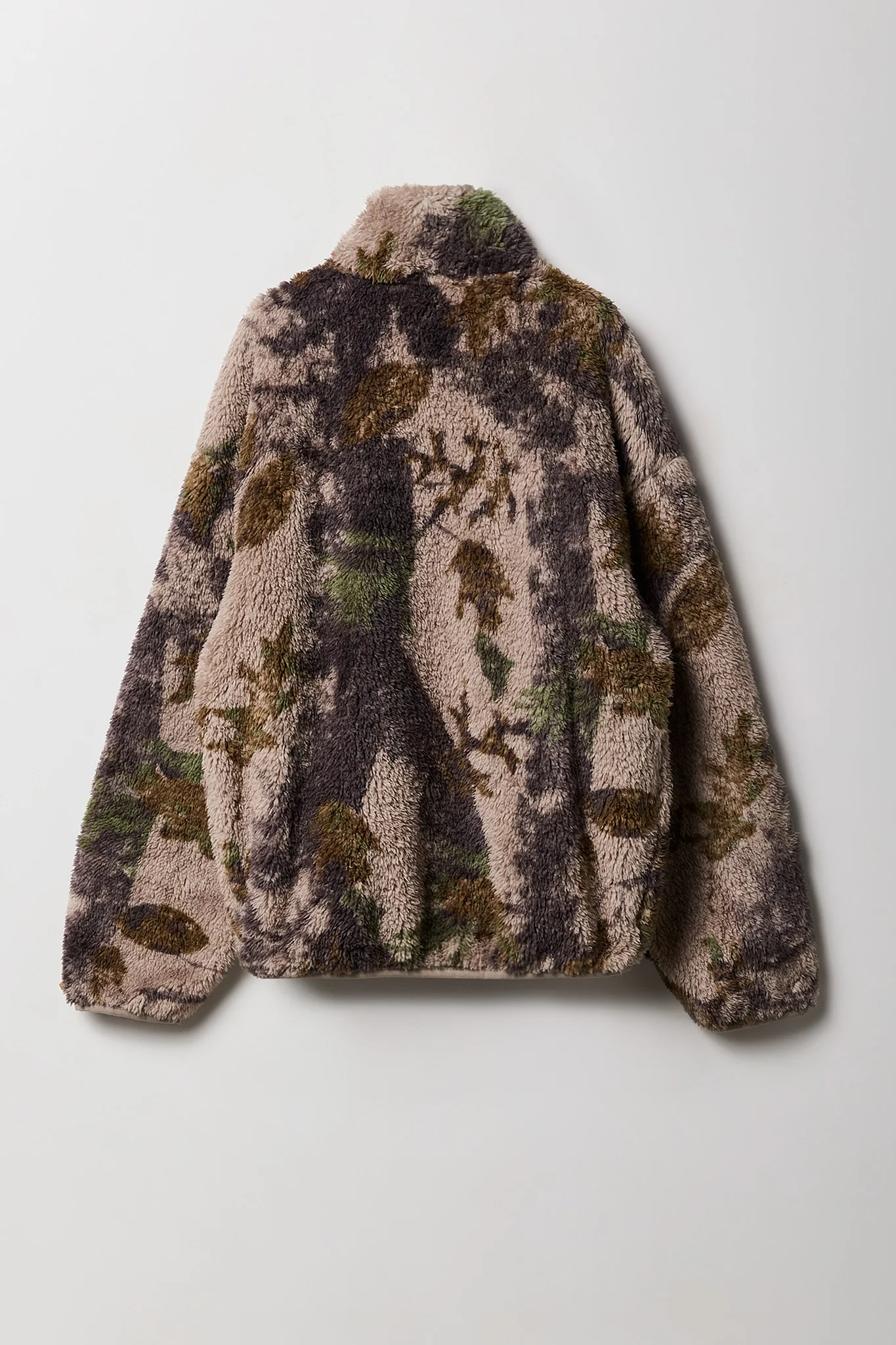 Kids Sherpa Camo Zip-Up Top - Image 3
