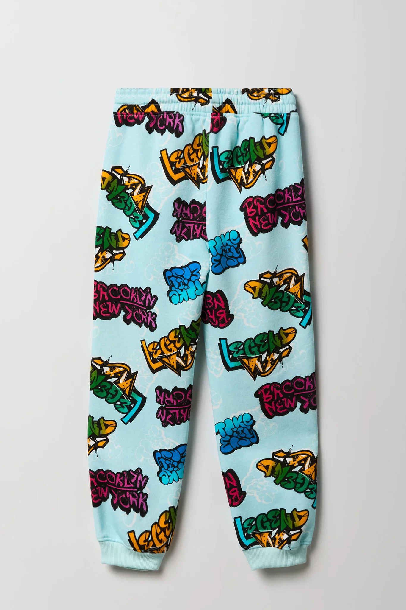 Kids Graffiti Print Fleece Jogger - Image 2