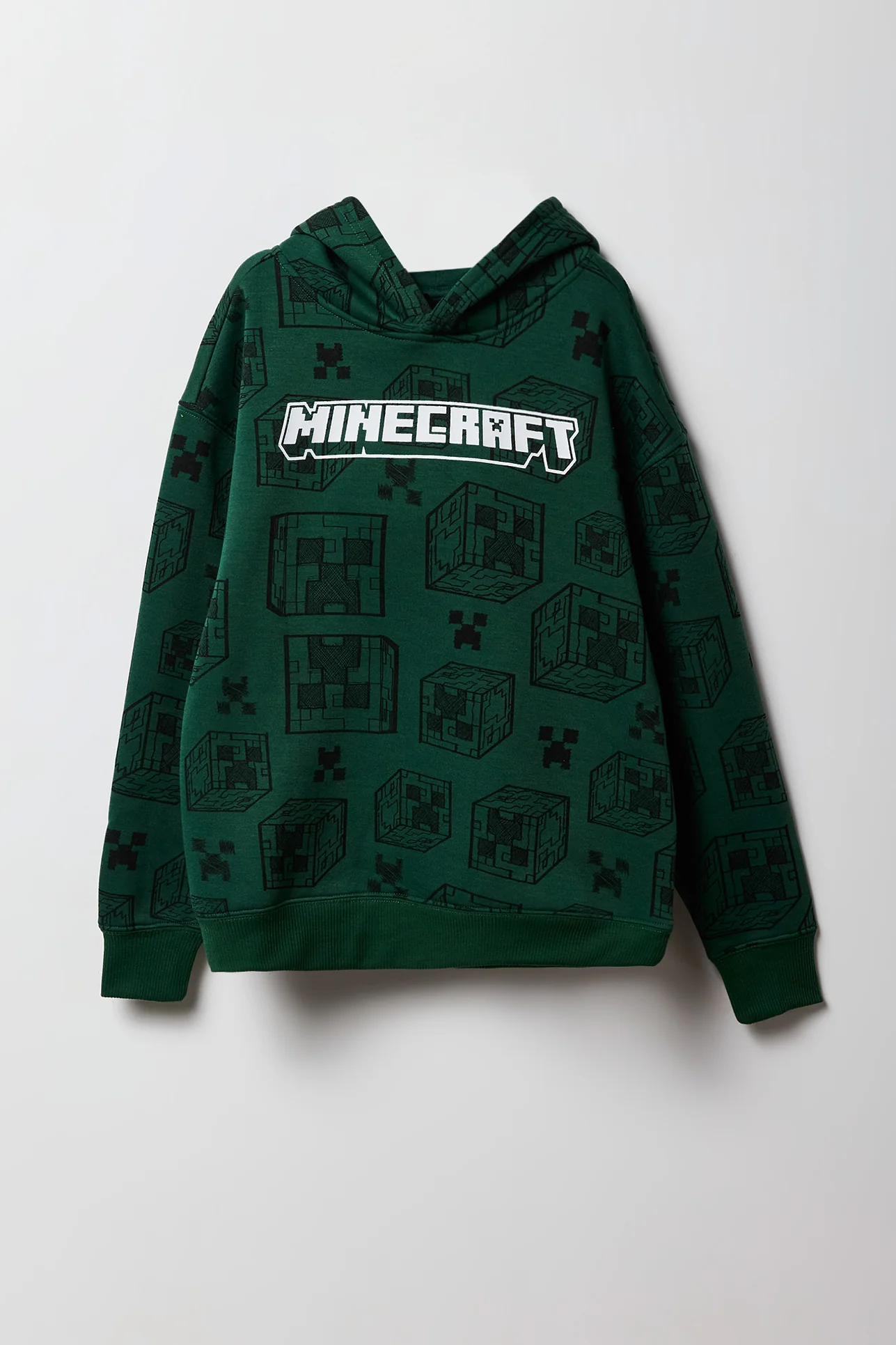 Kids Minecraft Graphic Fleece Hoodie