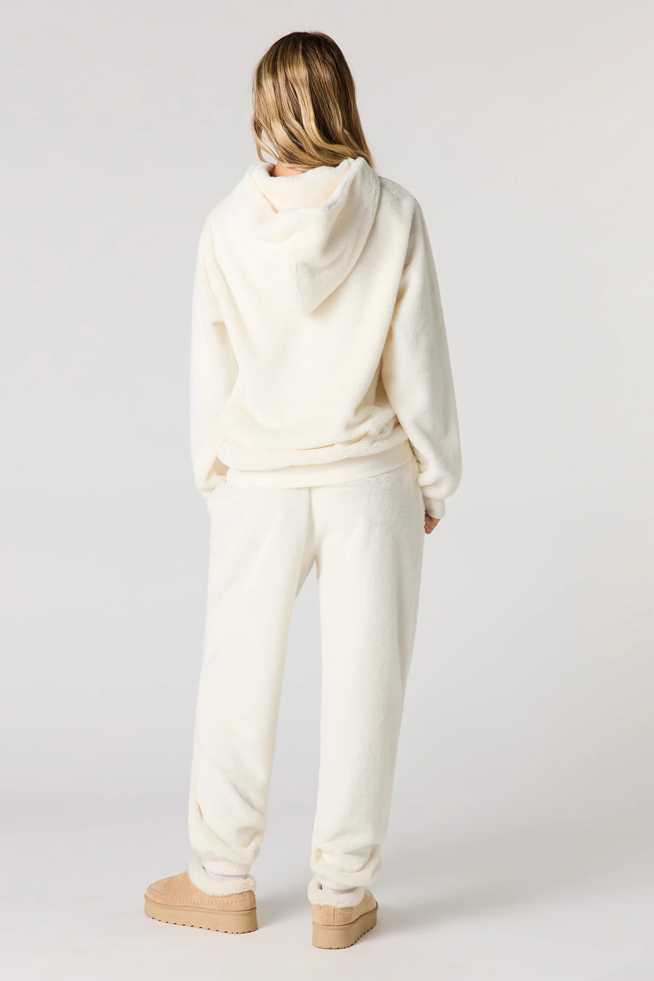 Embroidered Faux Fur Jogger - Image 15