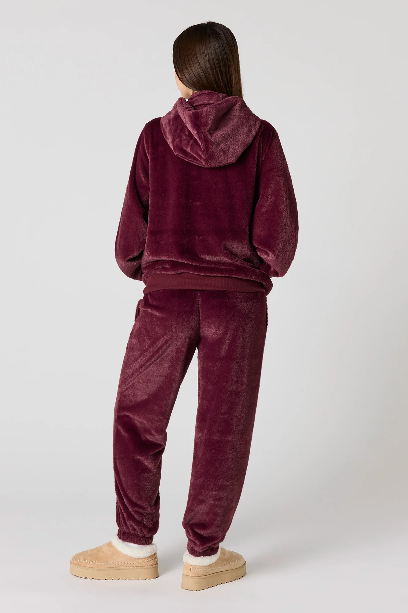 Embroidered Faux Fur Jogger - Image 23