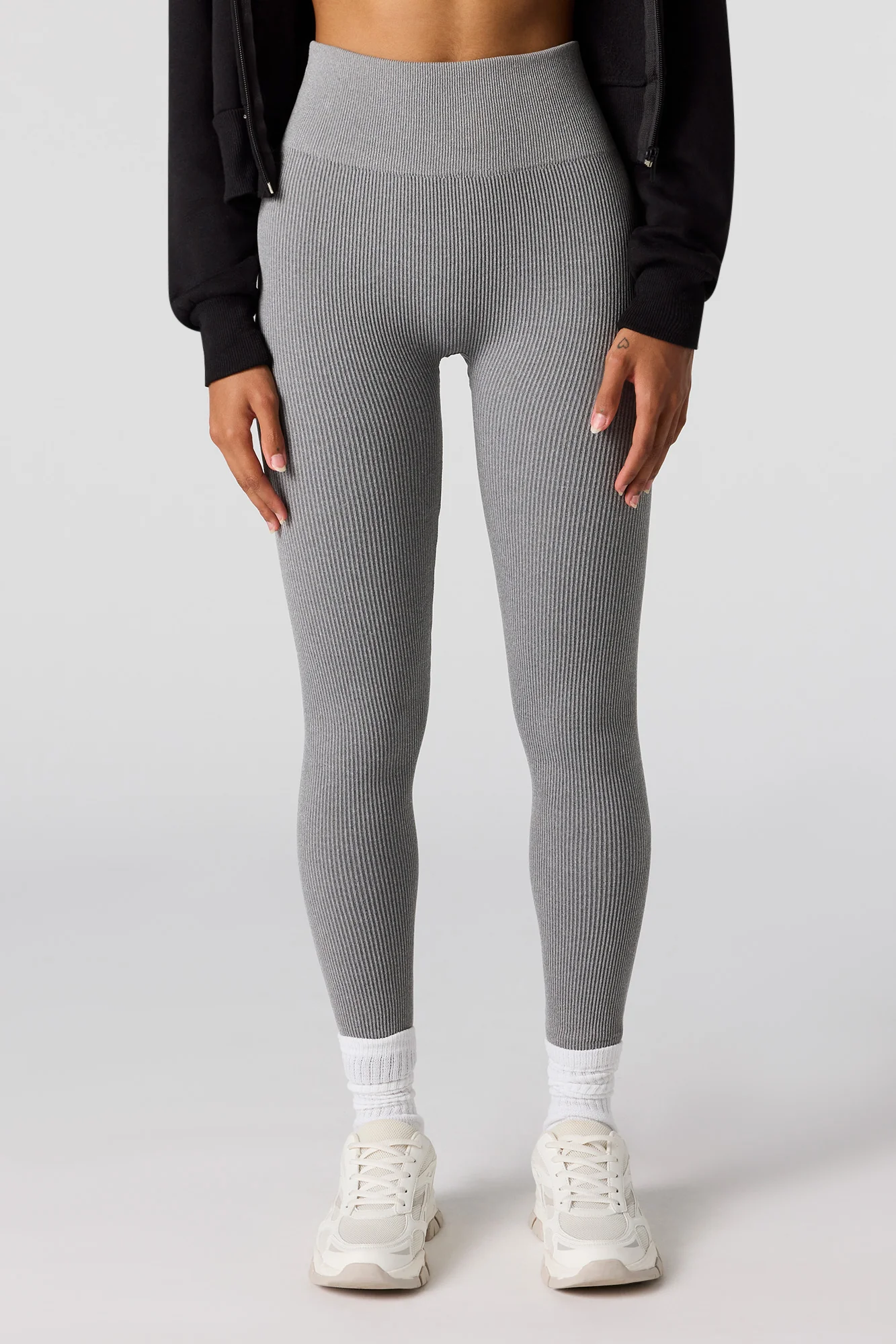 Seamless High-Rise Ribbed Legging - Image 2
