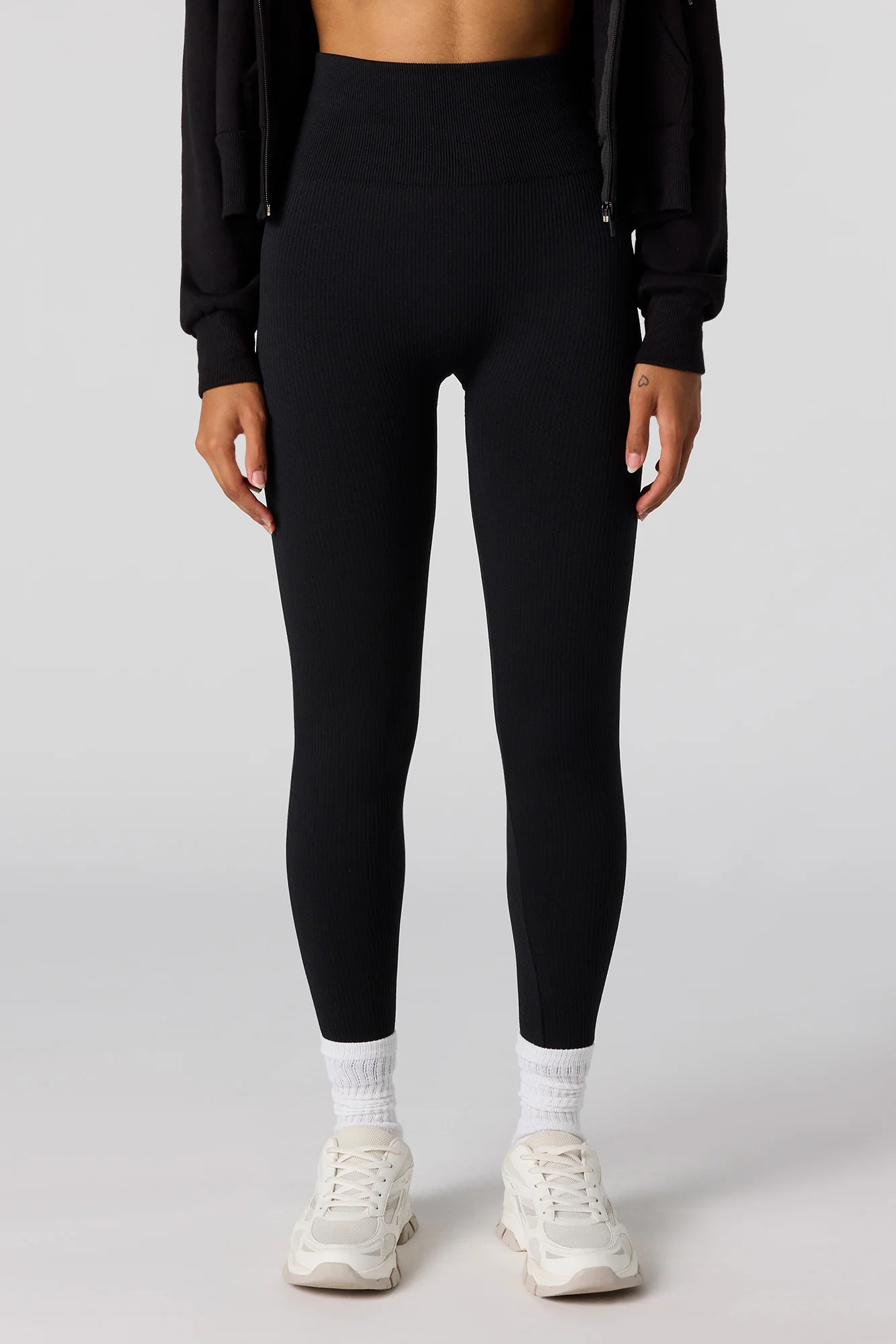 Seamless High-Rise Ribbed Legging - Image 6