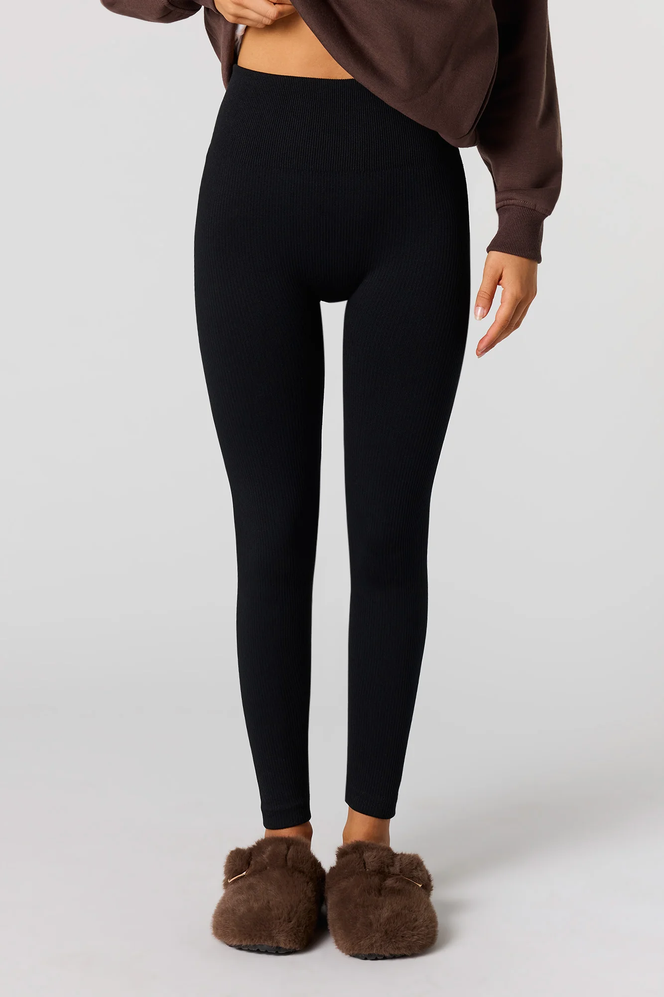 High Rise Seamless Ribbed Legging - Image 5