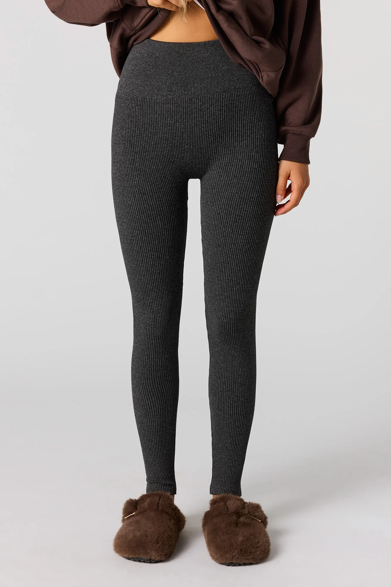 High Rise Seamless Ribbed Legging - Image 8