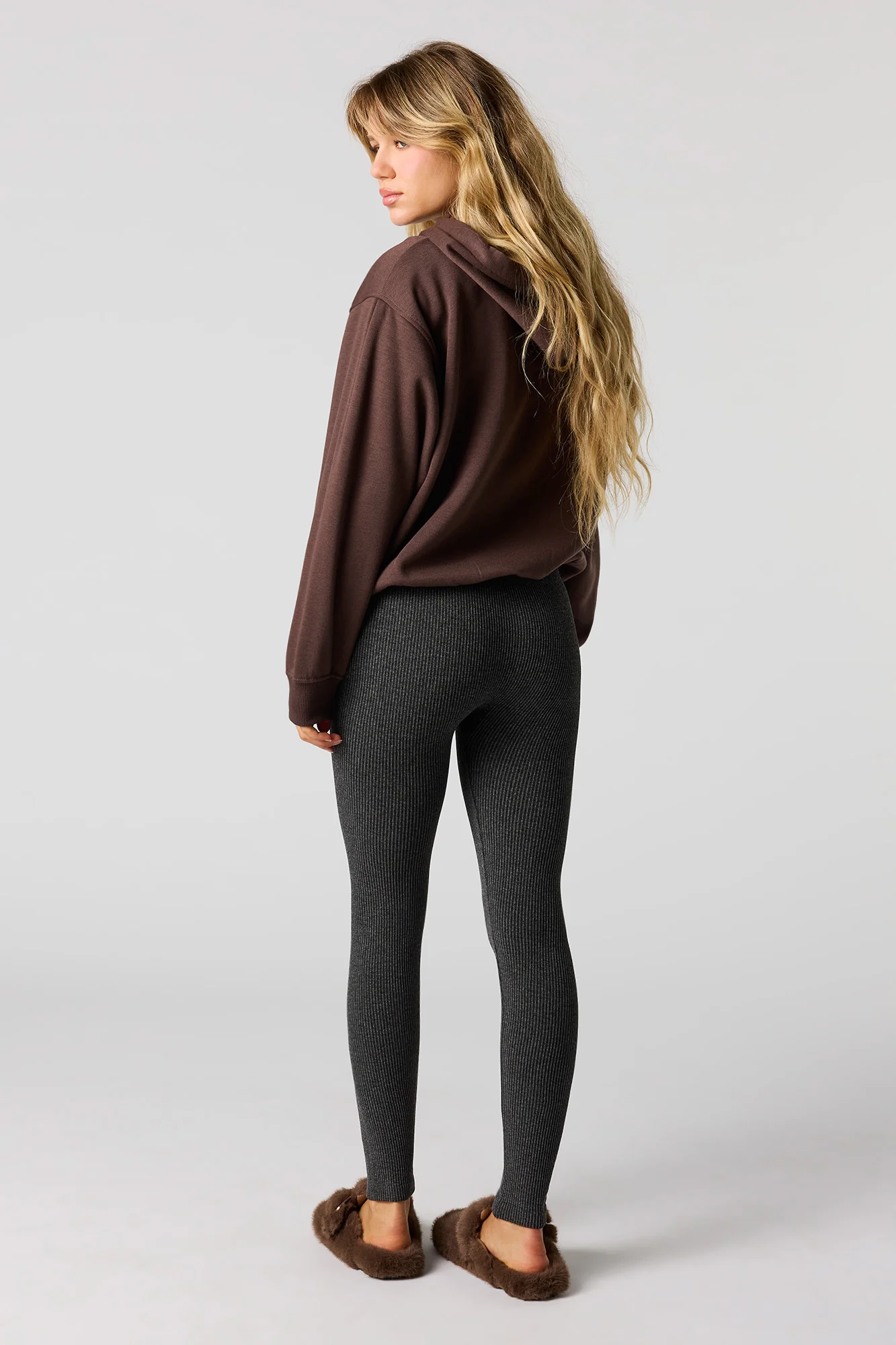 High Rise Seamless Ribbed Legging - Image 9