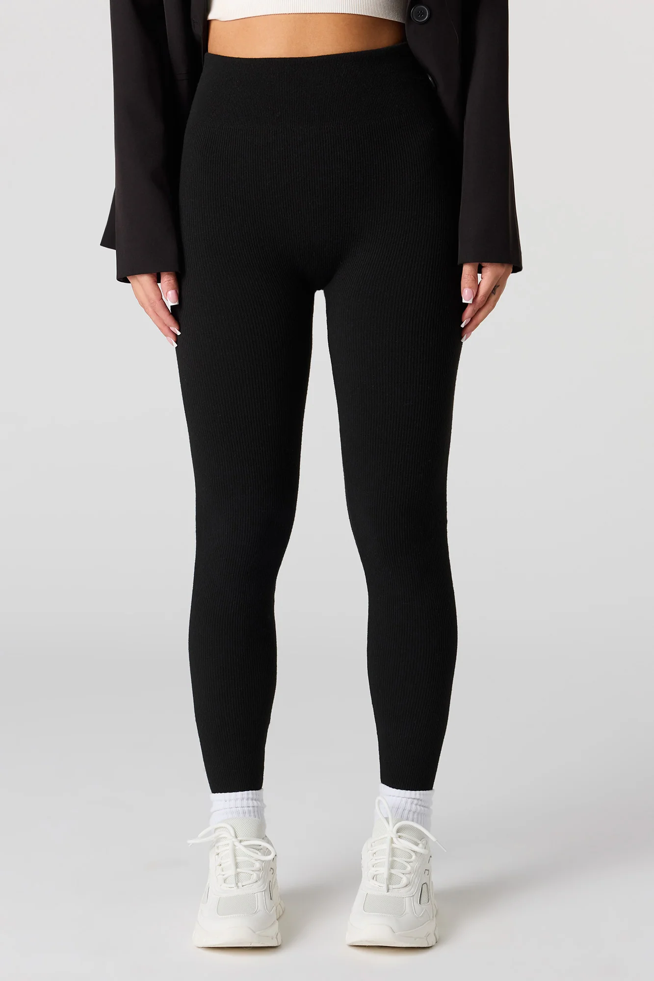 High-Rise Ribbed Seamless Legging - Image 5