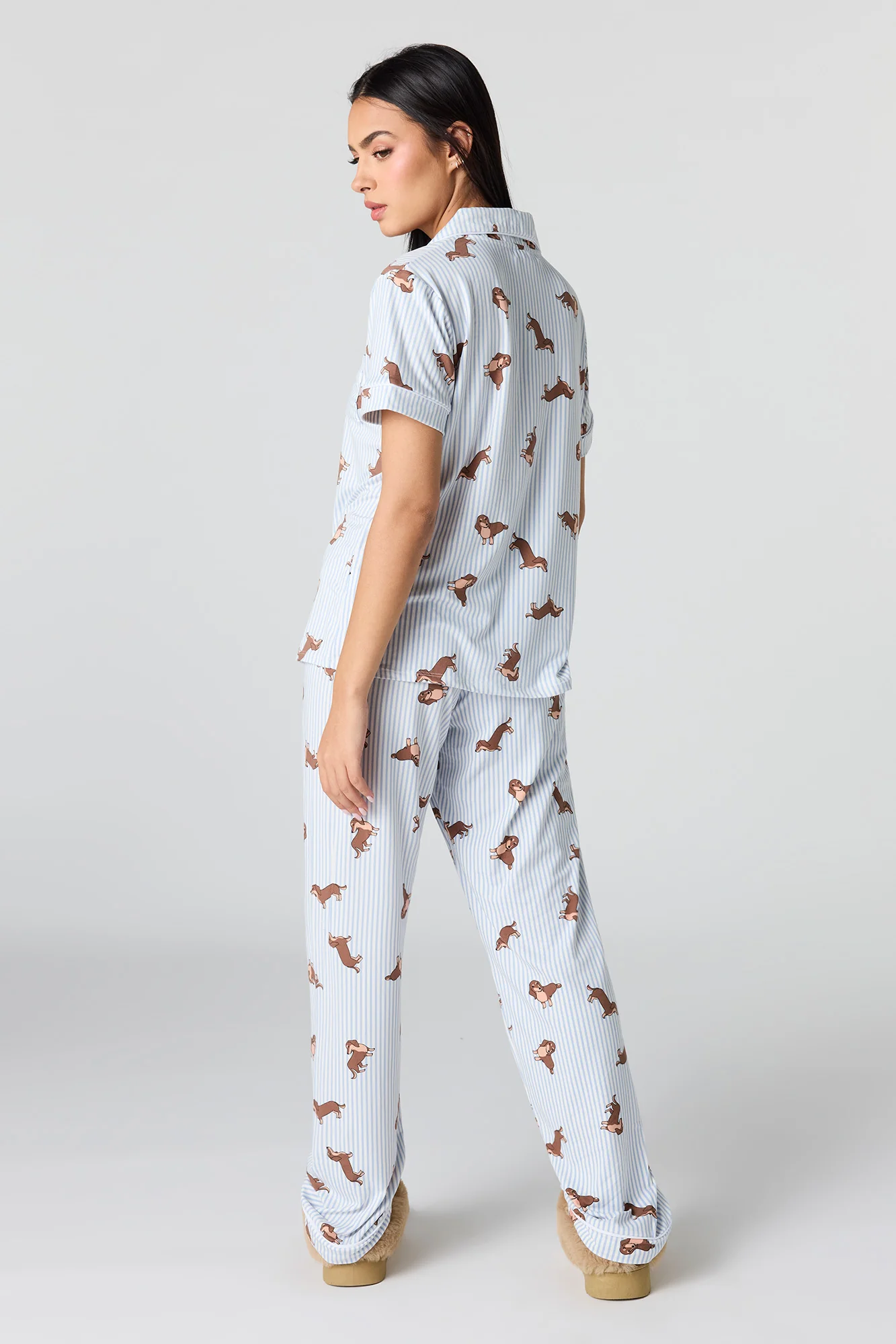 Soft Button-Up Top & Pant Pajama Set - Image 24