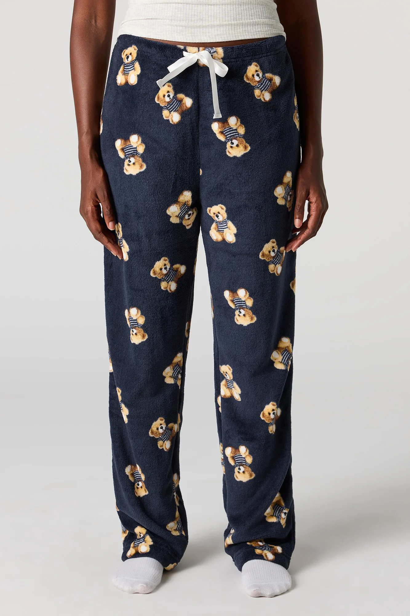 Printed Plush Pajama Pant - Image 2