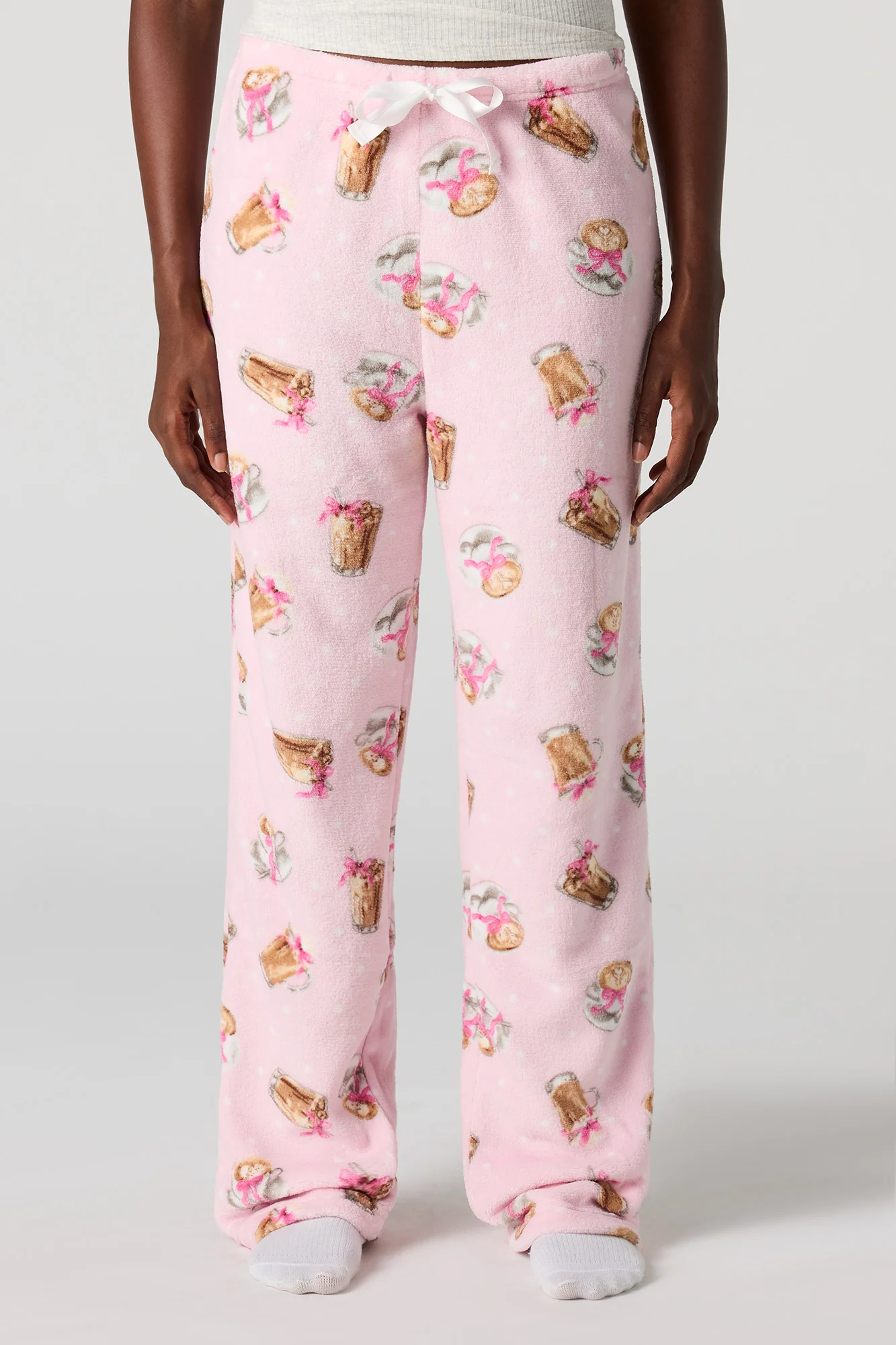 Printed Plush Pajama Pant - Image 23