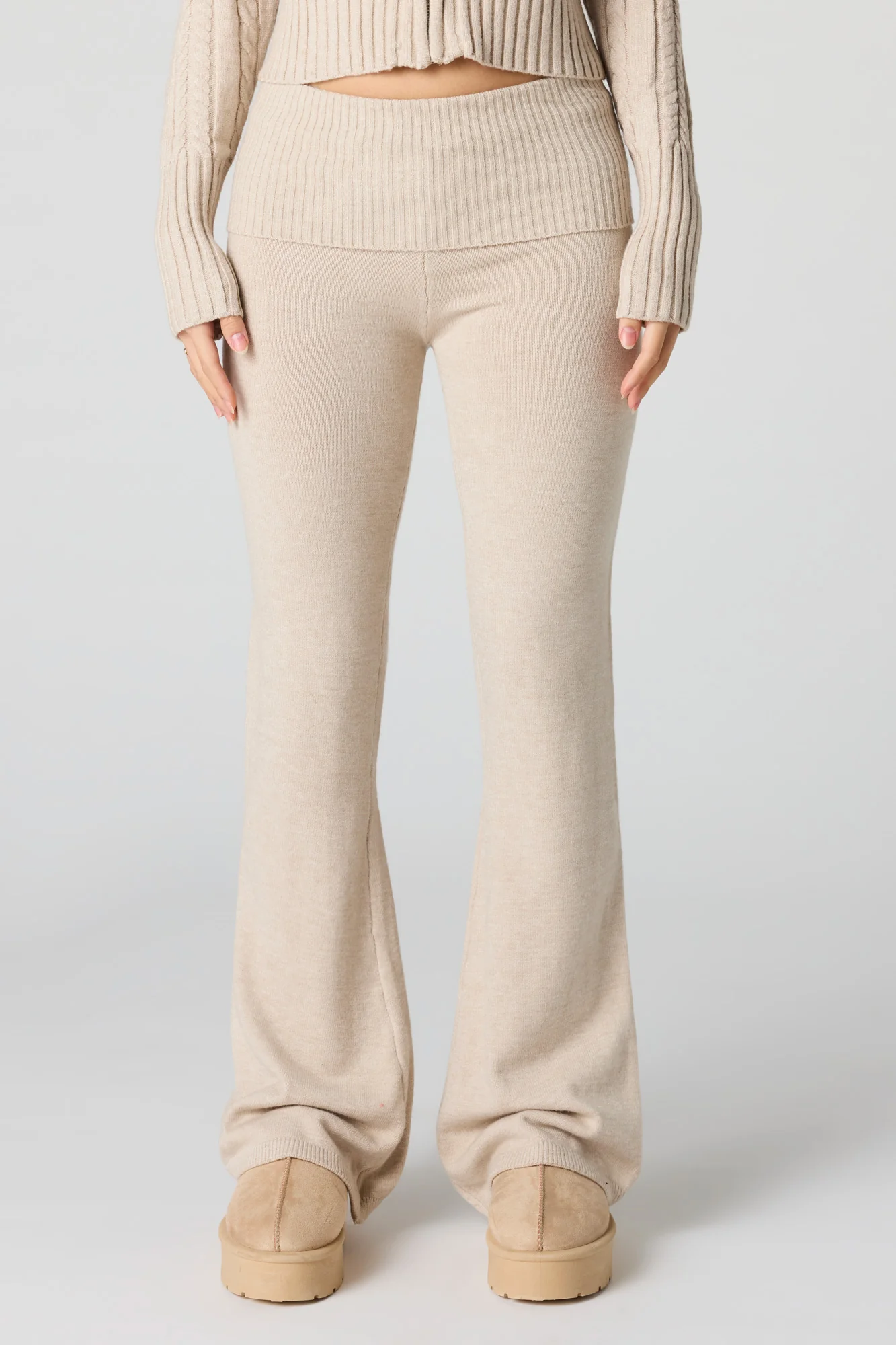 Knit Foldover Flare Pant - Image 5