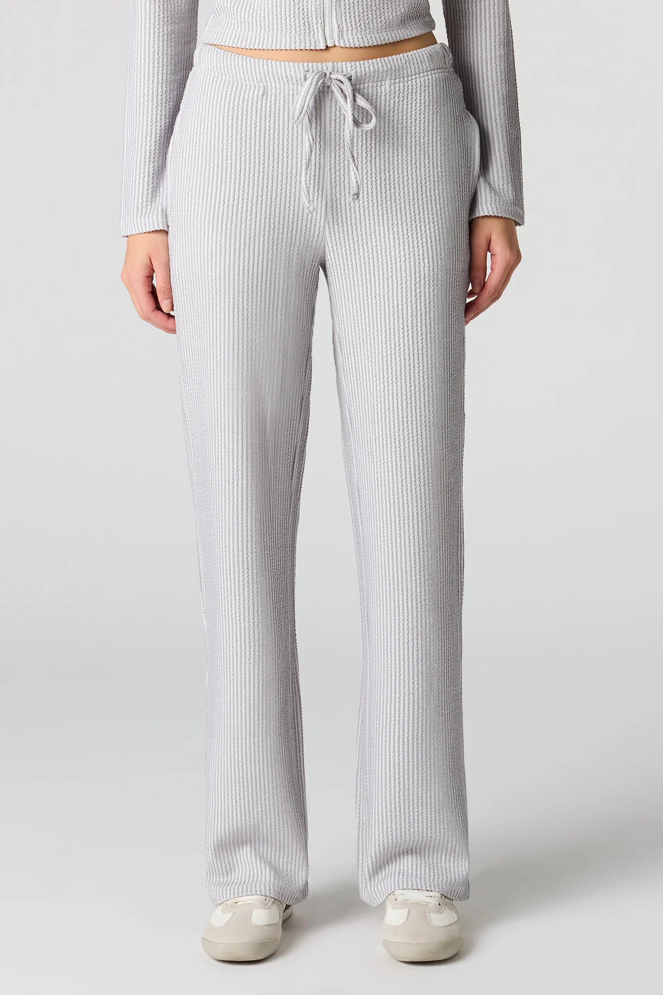 Ribbed Knit Wide Leg Pant - Image 11