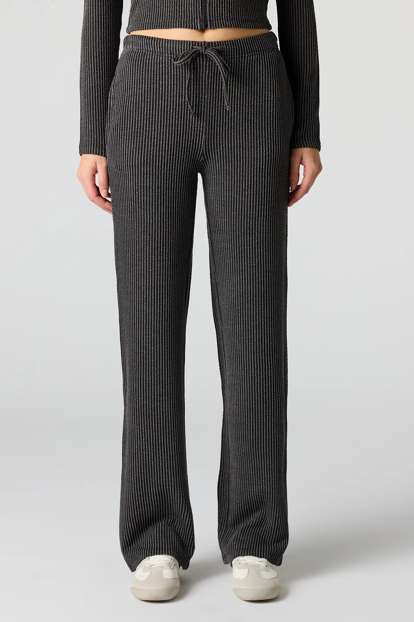 Ribbed Knit Wide Leg Pant - Image 5