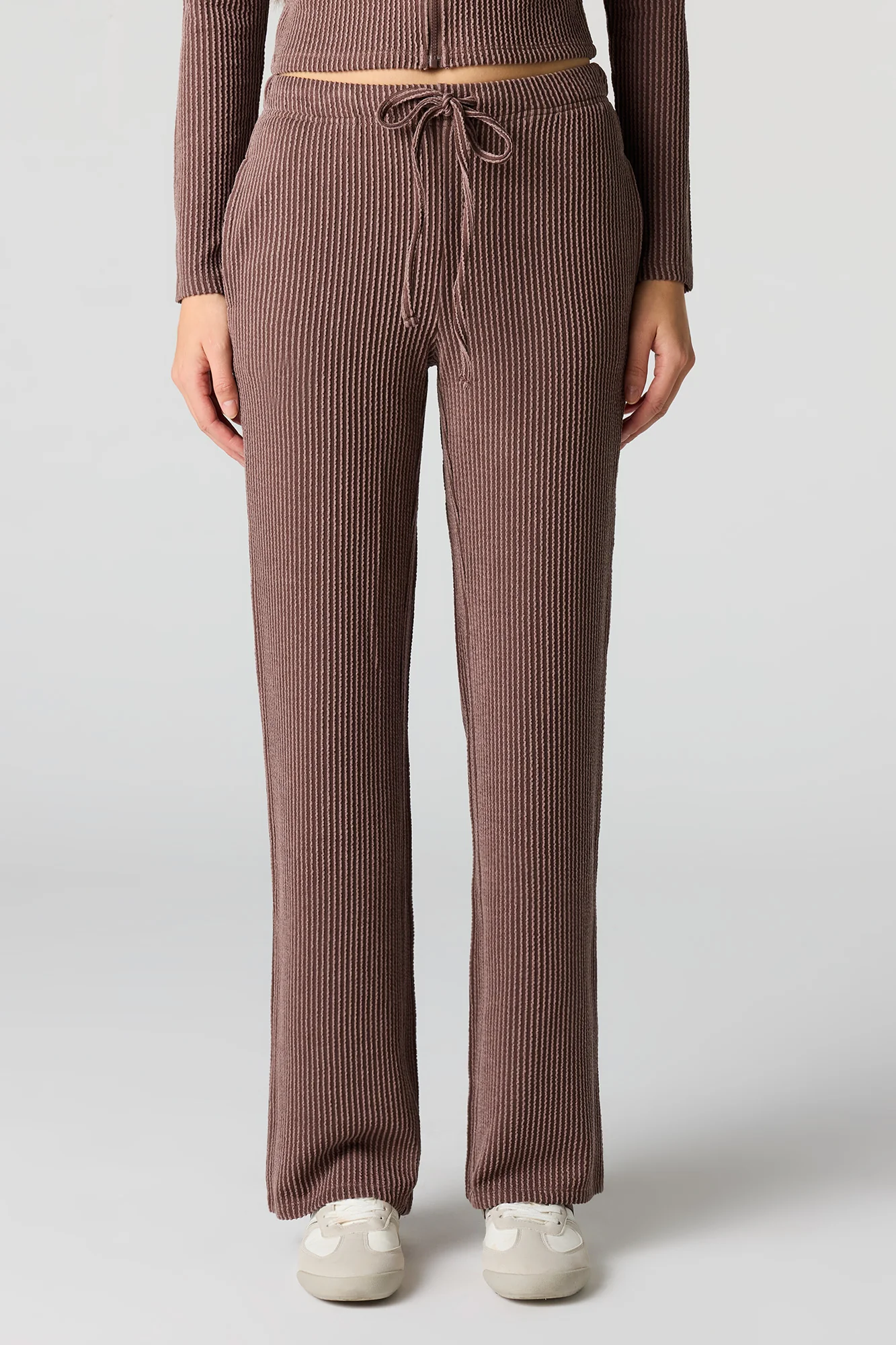 Ribbed Knit Wide Leg Pant - Image 8