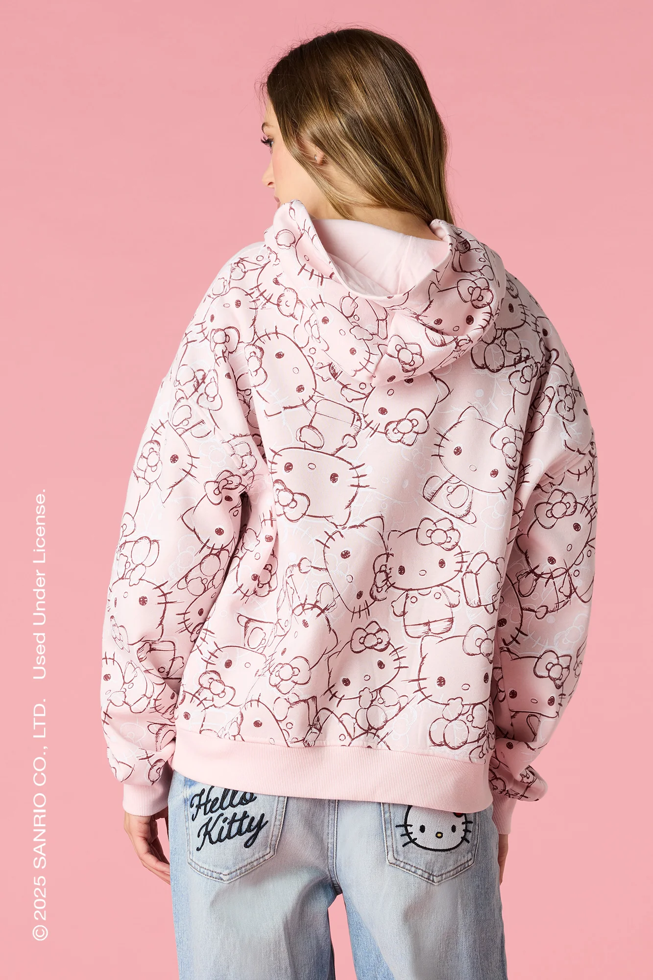 Hello Kitty® Print Fleece Hoodie - Image 2