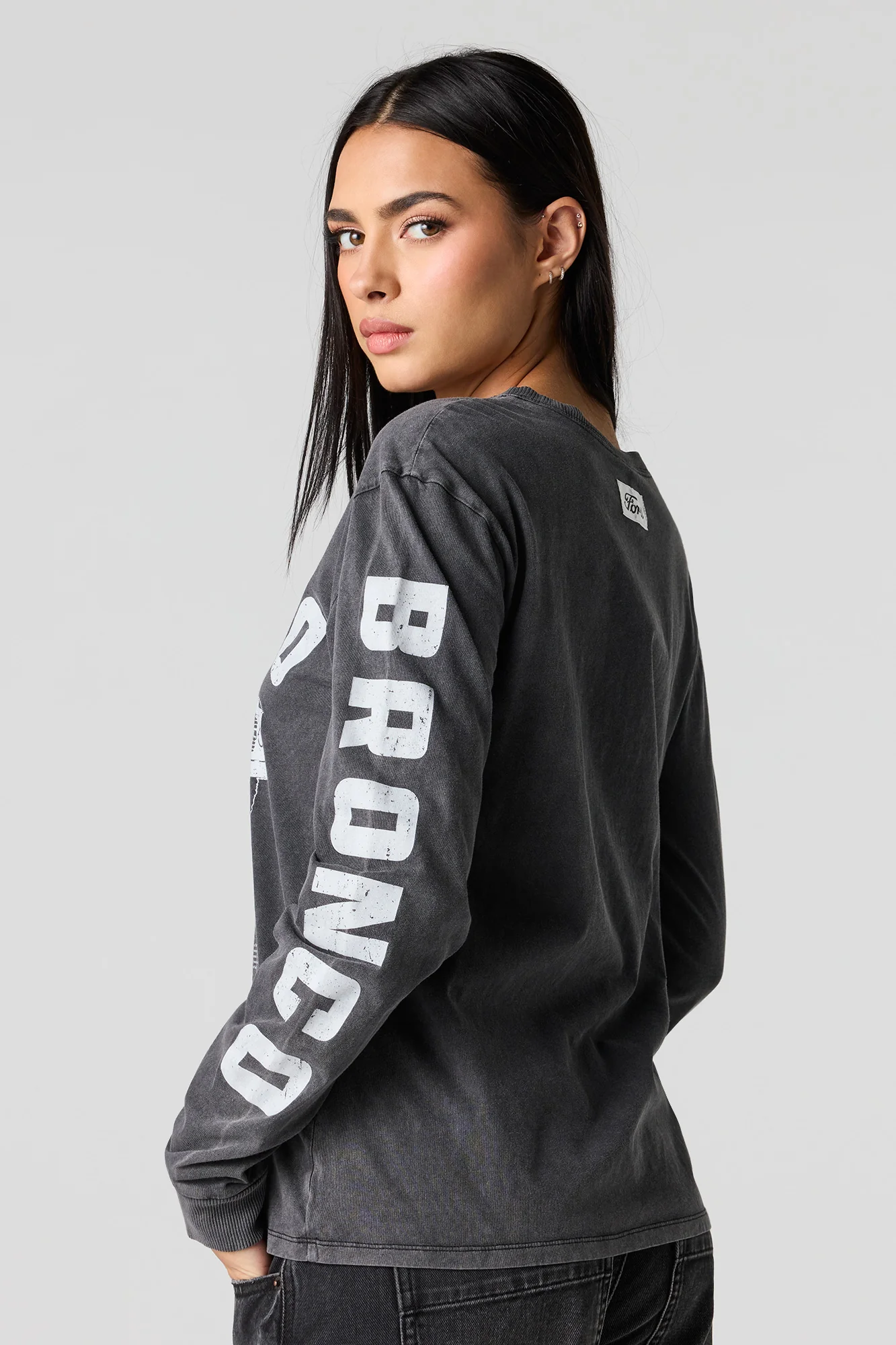 Ford Bronco Washed Long Sleeve Fleece Top - Image 2