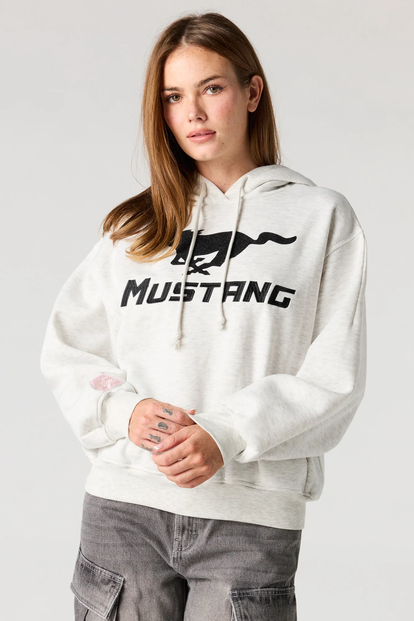 Ford Mustang Embroidered Fleece Hoodie - Image 2