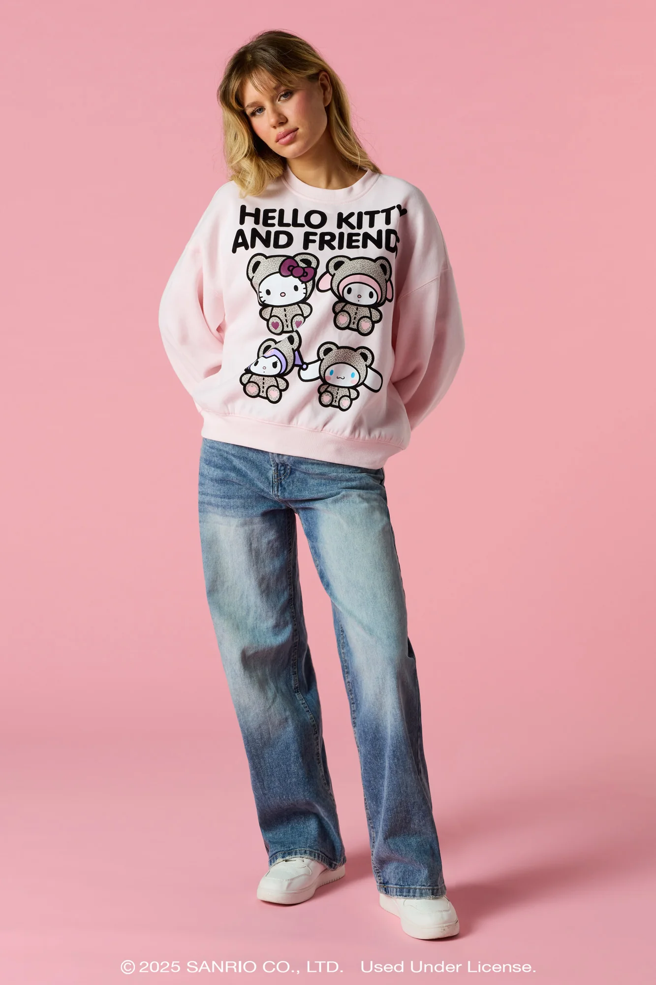Hello Kitty® and Friends Flock Print Sweatshirt - Image 3