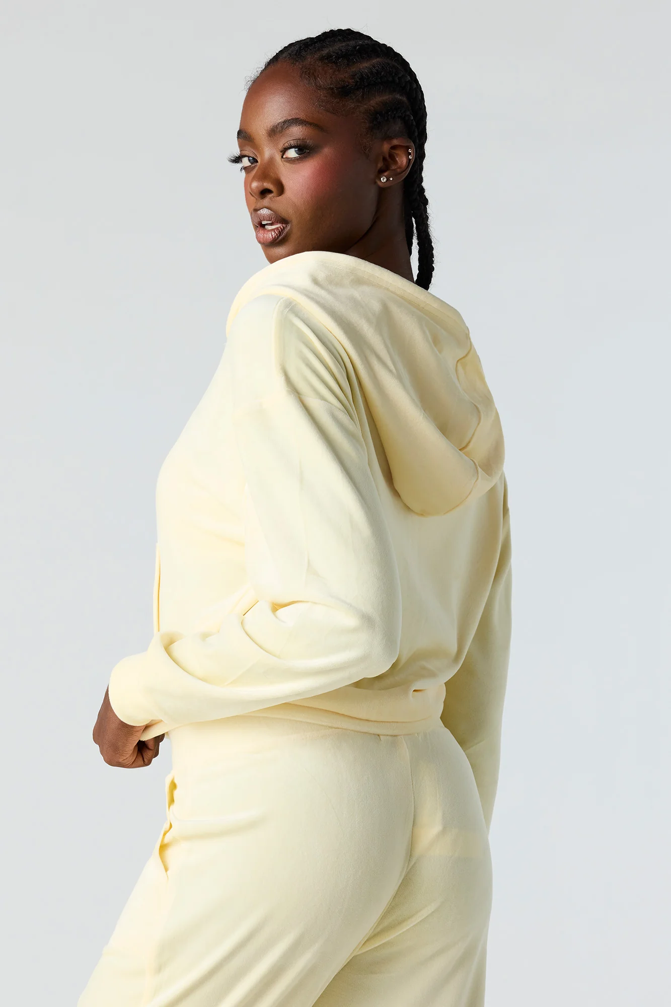 Velour Zip-Up Hoodie - Image 15
