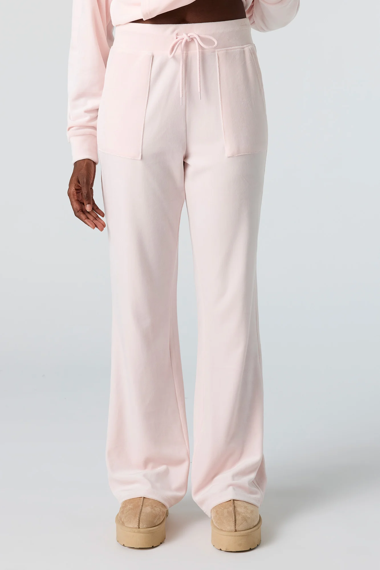 Velour Wide Leg Sweatpant - Image 18