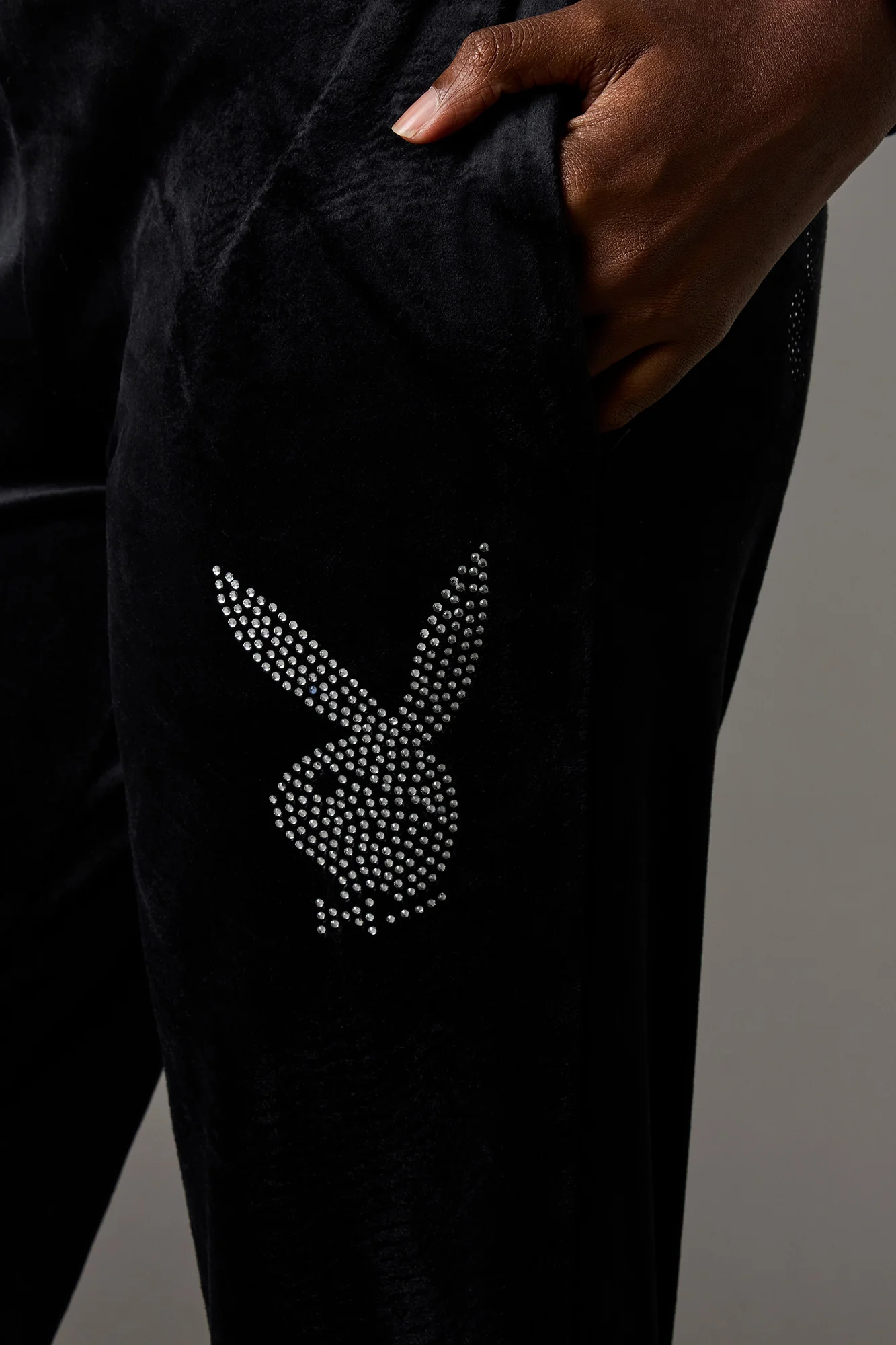 Playboy Rhinestone Velour Sweatpant - Image 9