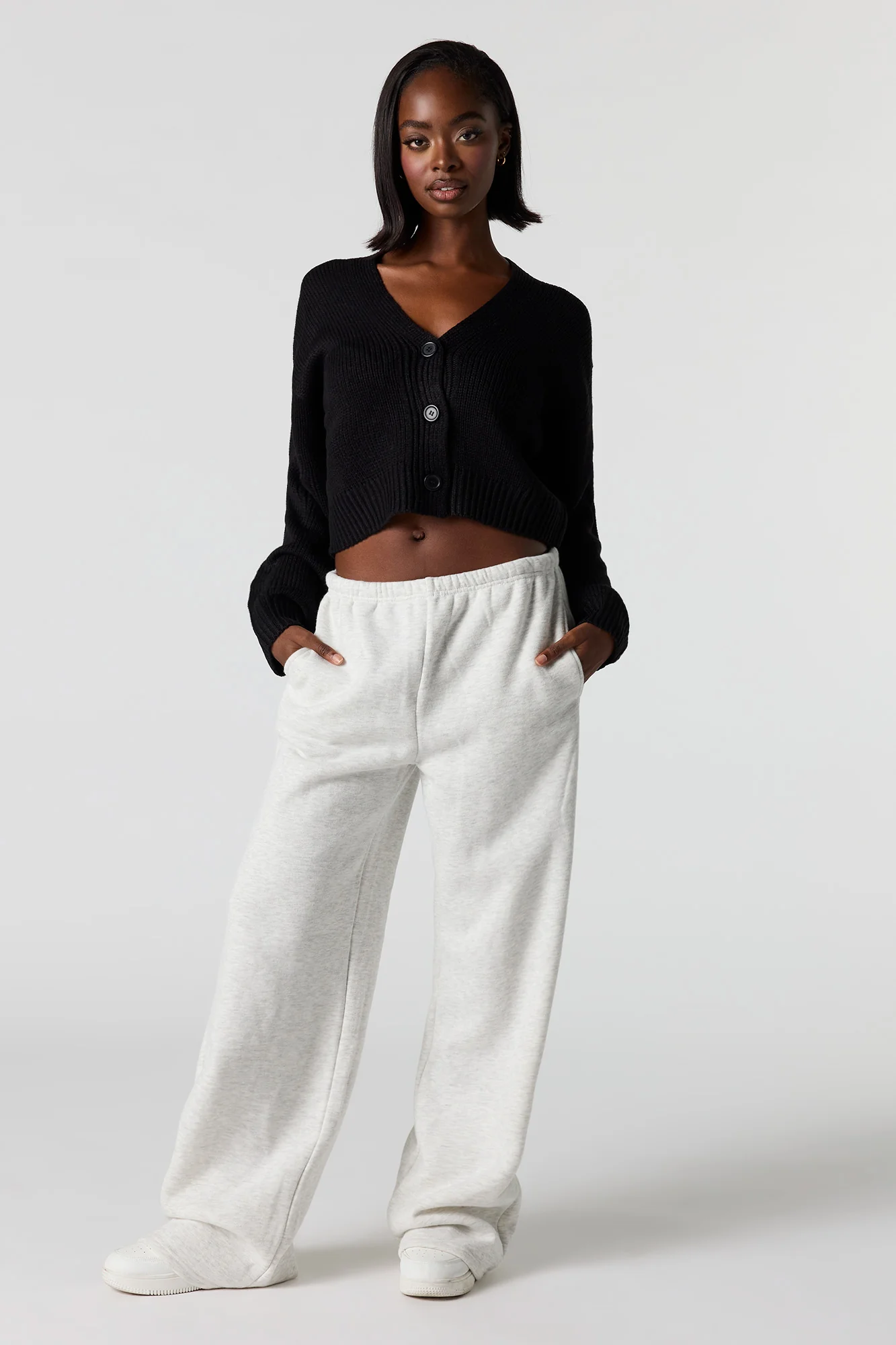 Knit Button-Up Cardigan - Image 3