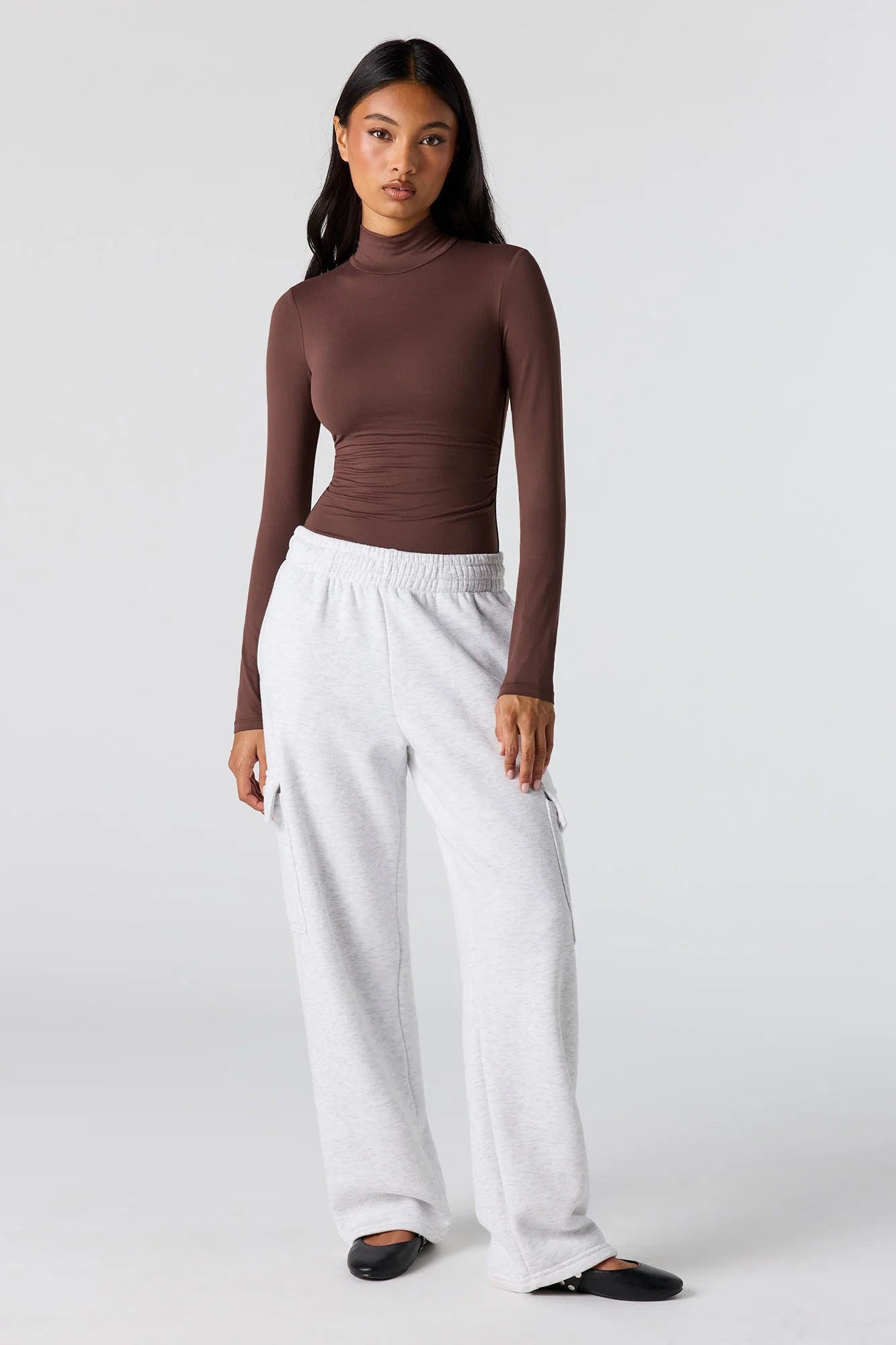 Contour Mock Neck Cinched Bodysuit - Image 15