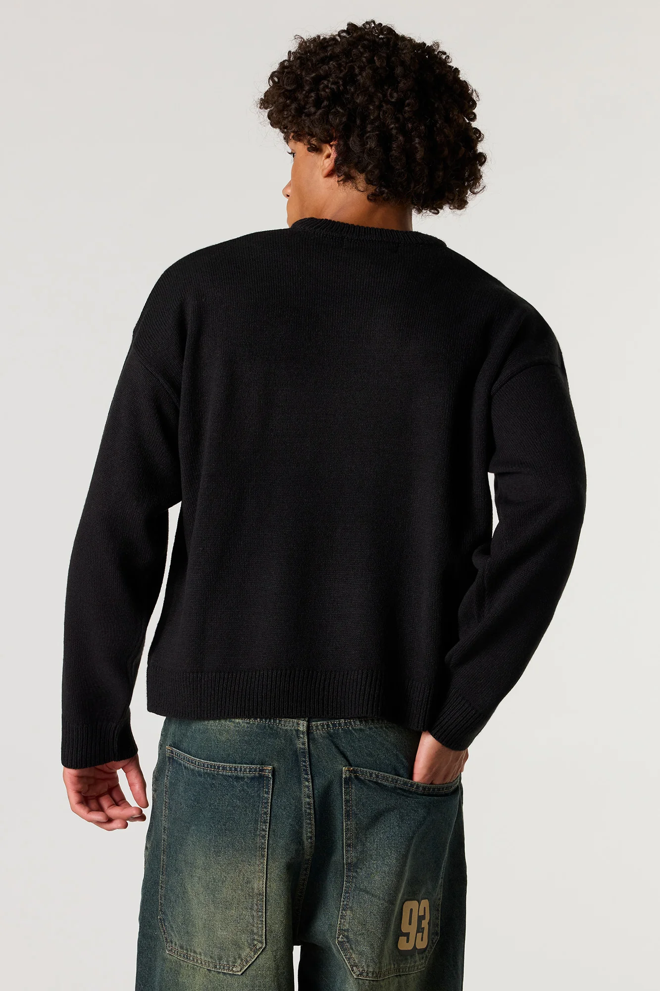 Racing Jacquard Knit Boxy Sweater - Image 2