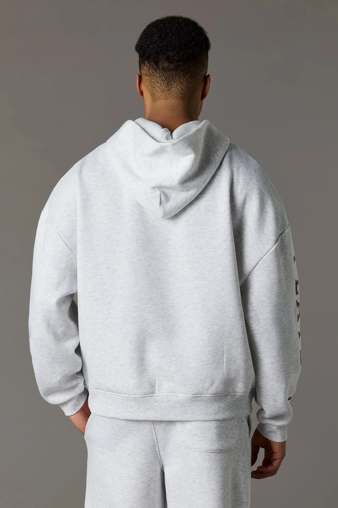 Chenille Embroidered Playboy Fleece Boxy Hoodie - Image 6