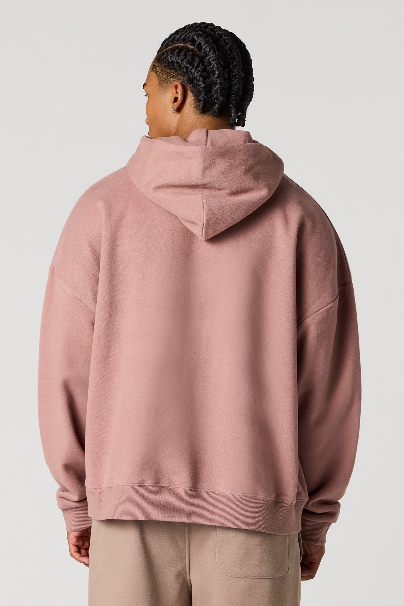 Premium Heavy Weight Fleece Embossed Boxy Hoodie - Image 2