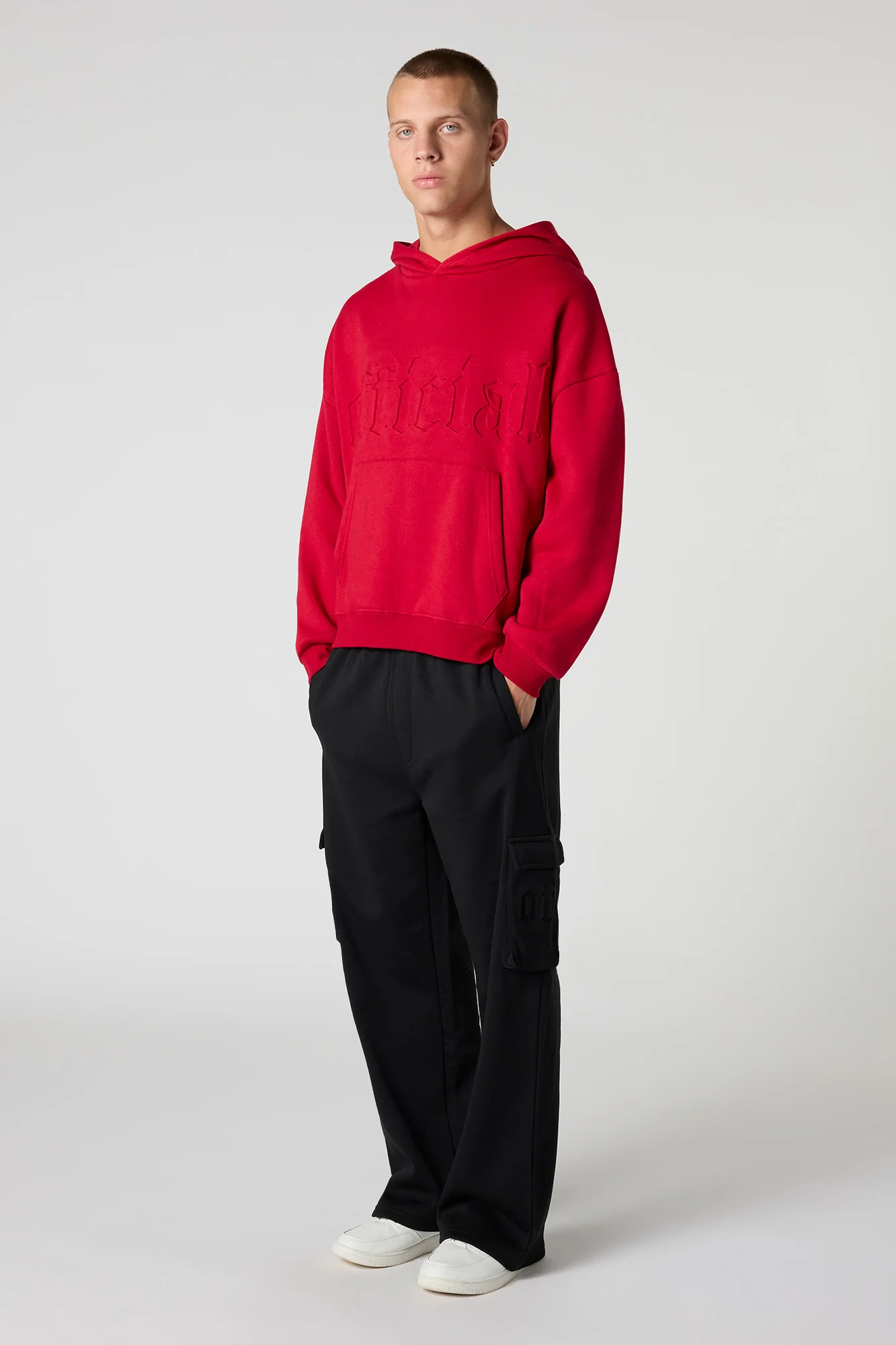 Official Embossed Boxy Fleece Hoodie - Image 11