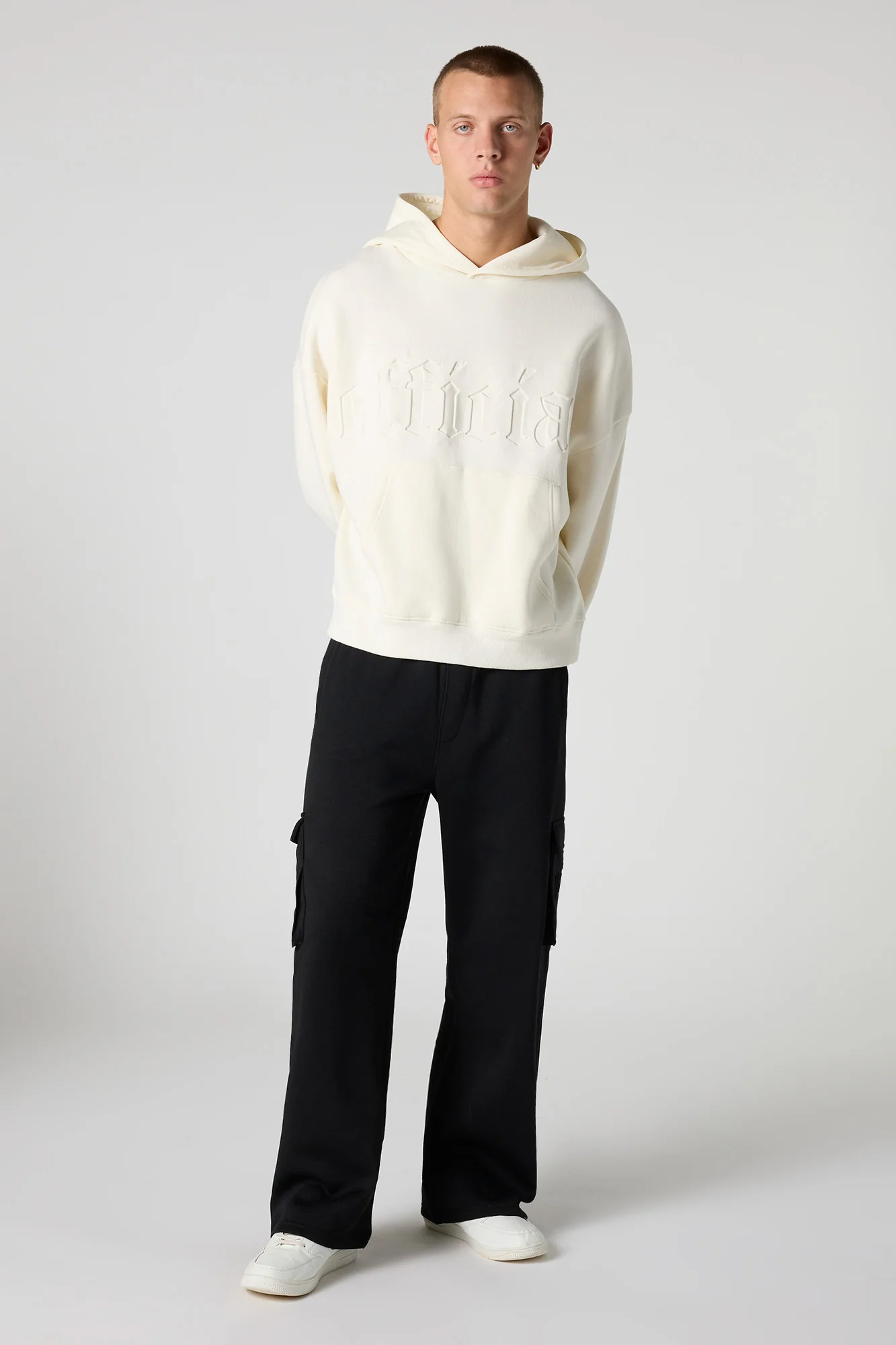 Official Embossed Boxy Fleece Hoodie - Image 3