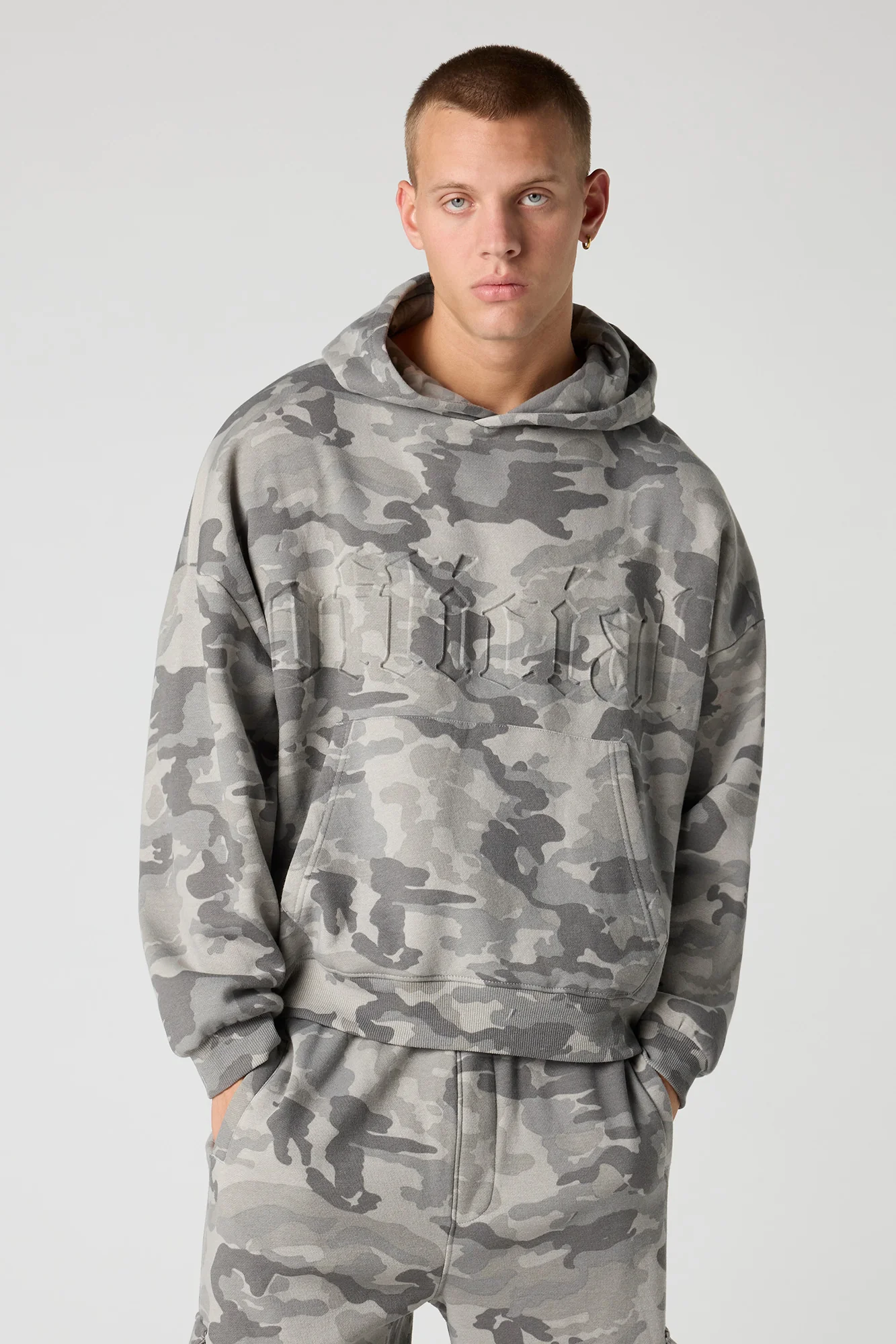 Official Embossed Boxy Fleece Hoodie - Image 4