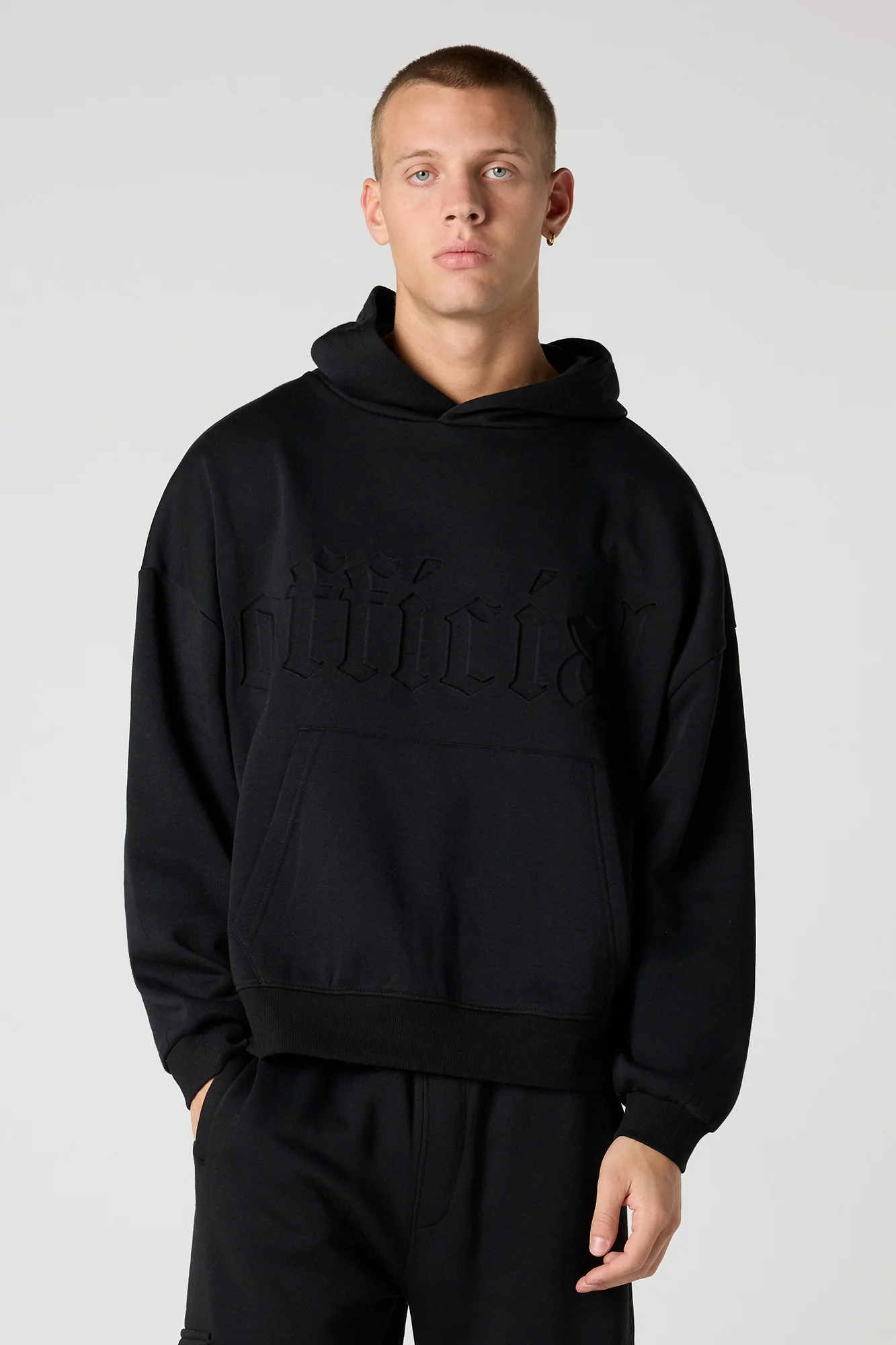 Official Embossed Boxy Fleece Hoodie - Image 6